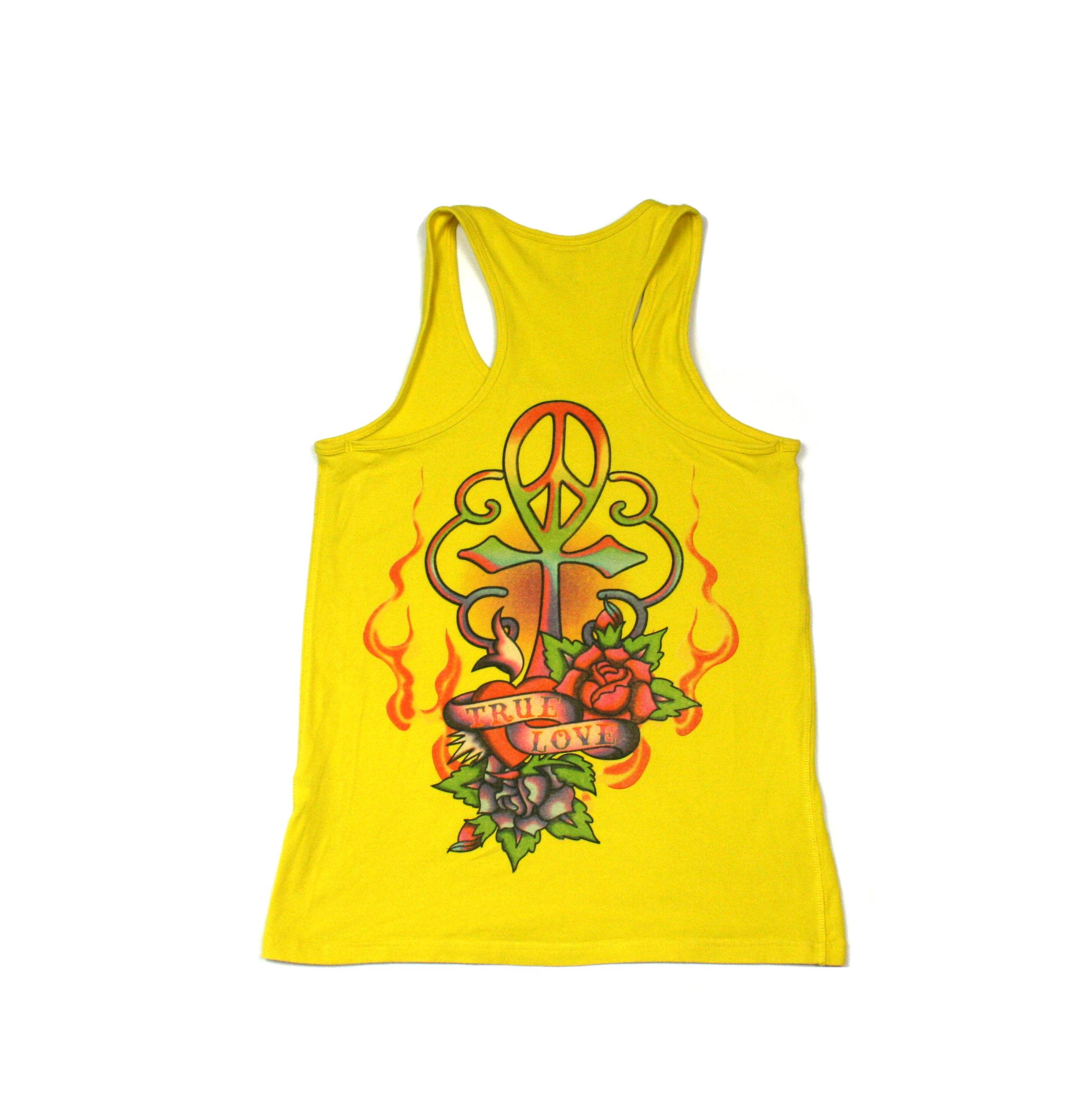 Ed Hardy 00S Tattoo Big Logo Y2K Tank Top Vintage Size M / US 6-8 / IT 42-44 - 2 Thumbnail