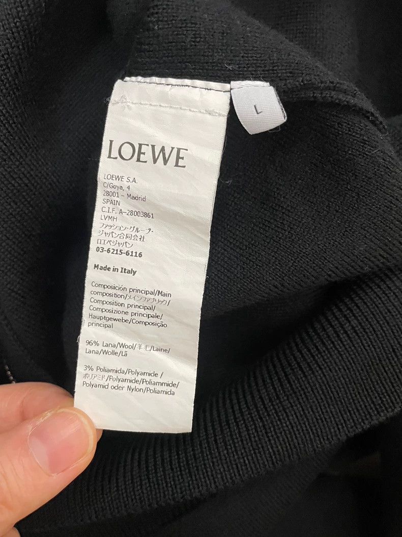 Loewe loewe Black large back logo wool zip-up jacket 2506-Nextarr Size US L / EU 52-54 / 3 - 5 Thumbnail