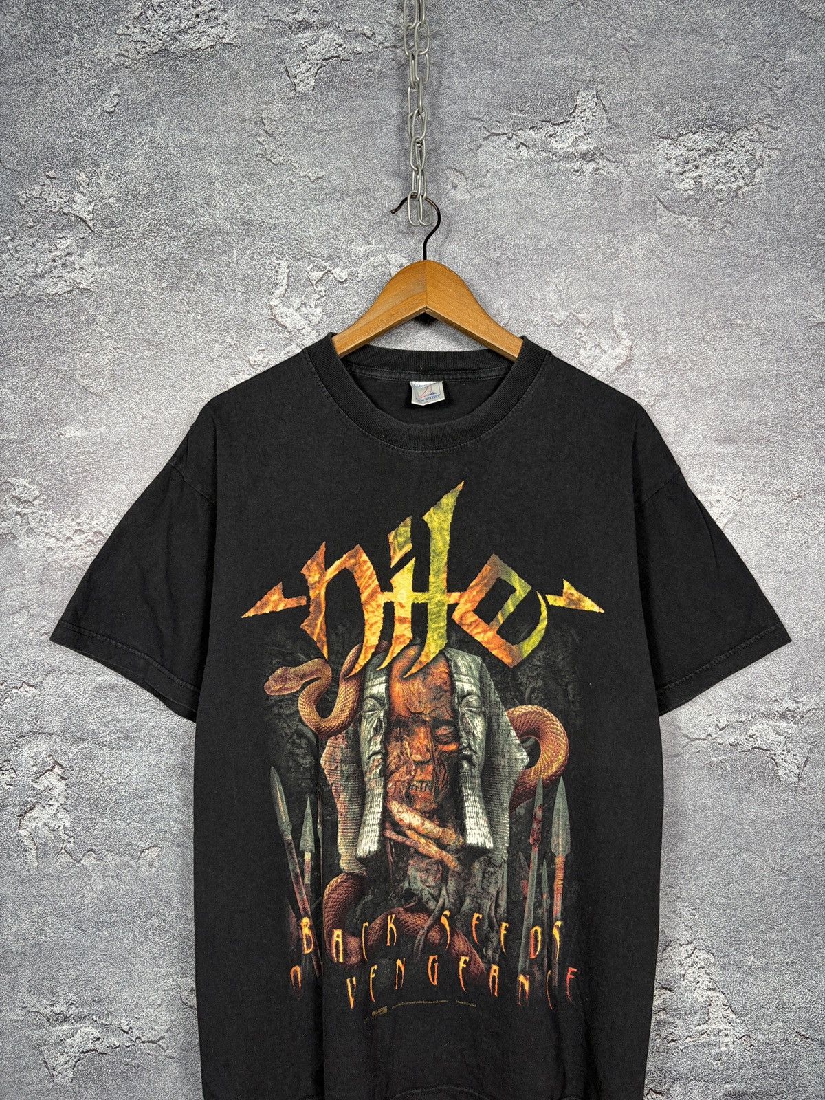 Band Tees Vintage 2001 Nile Back Seeds Of Vengeance Death Metal Tshirt Size US L / EU 52-54 / 3 - 3 Thumbnail