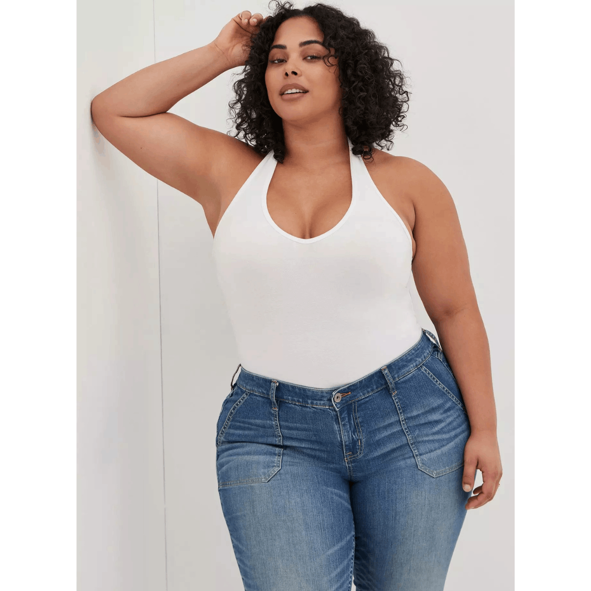 Torrid Torrid Crop Boyfriend Straight Vintage Stretch Mid-Rise Jean Size 36" / US 14 / IT 50 - 1 Thumbnail