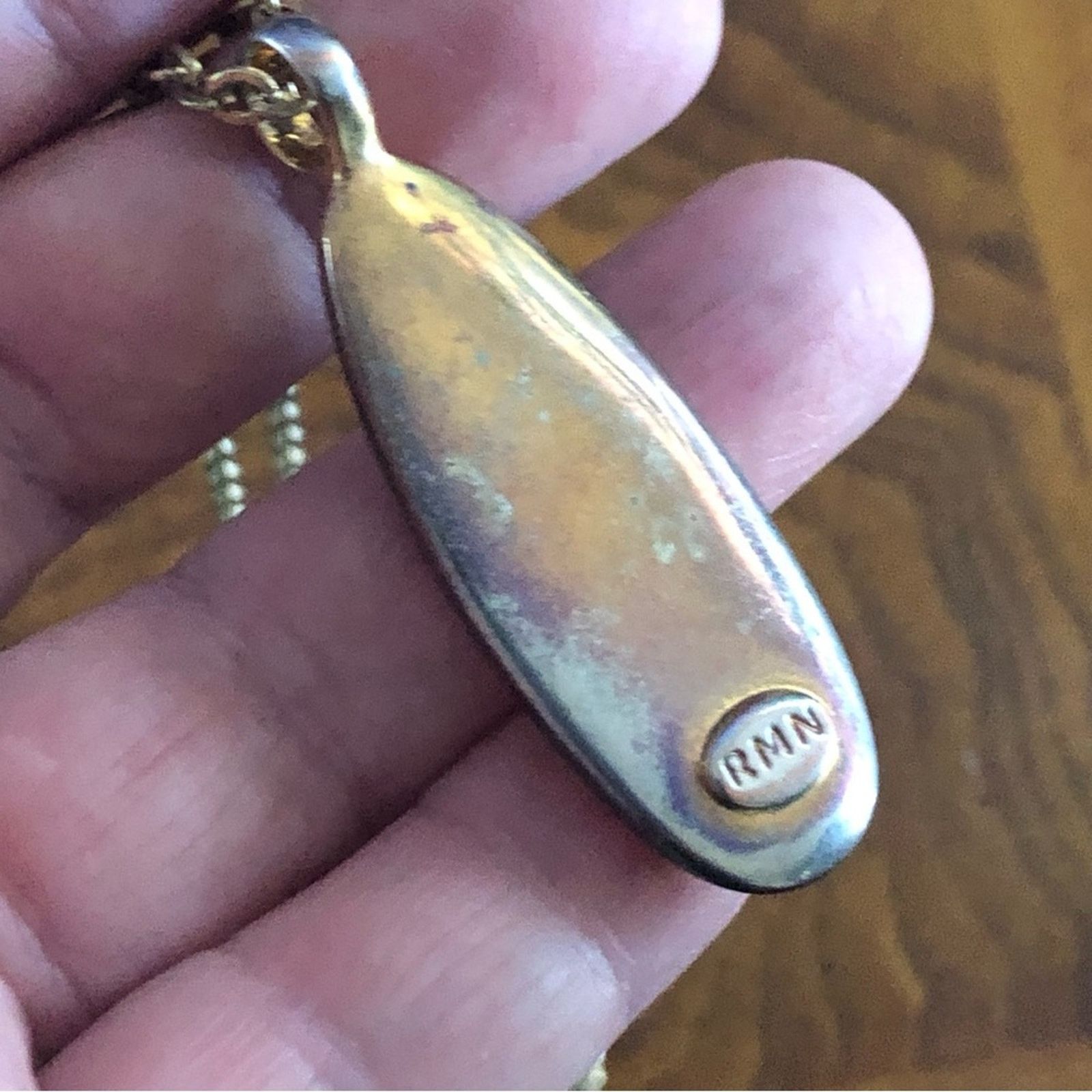 Vintage Vintage Roman long raindrop faceted glass gem on chain Size ONE SIZE - 10 Thumbnail