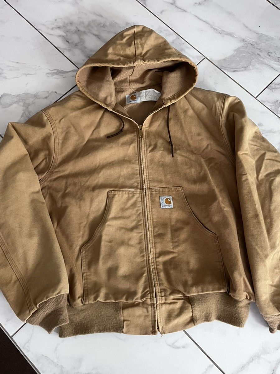 Carhartt Vintage Carhartt Tan Active Thermal Lined Waffle 90’s Jacket Size US L / EU 52-54 / 3 - 1 Thumbnail