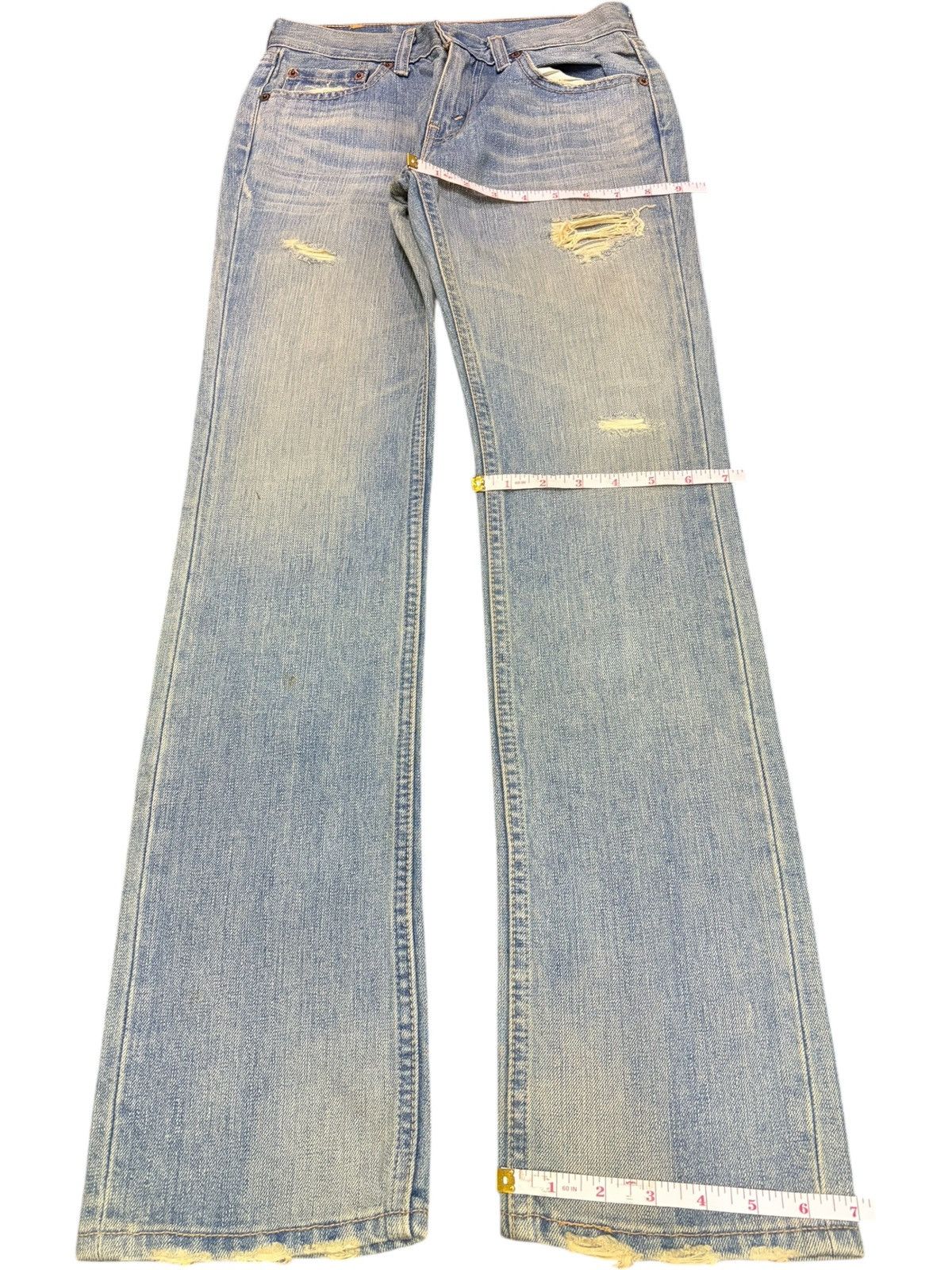 Levi's Vintage 90s Levis 502 Rusty Wash Distressed Jeans Size 26" / US 2 / IT 38 - 8 Thumbnail