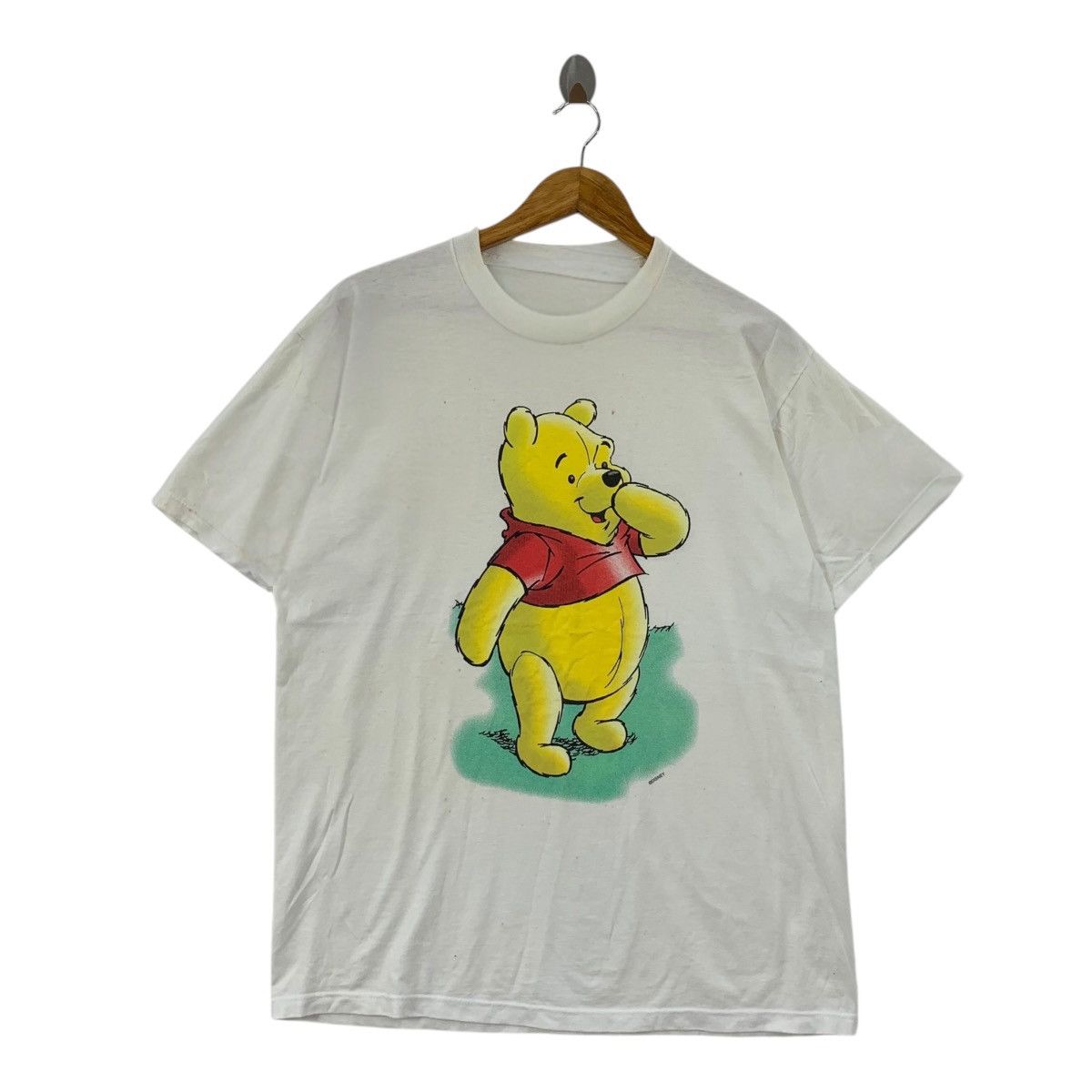 Disney Vintage 90’ DISNEY WINNIE THE POOH Cartoon Tee Shirt Top Size L / US 10 / IT 46 - 1 Thumbnail