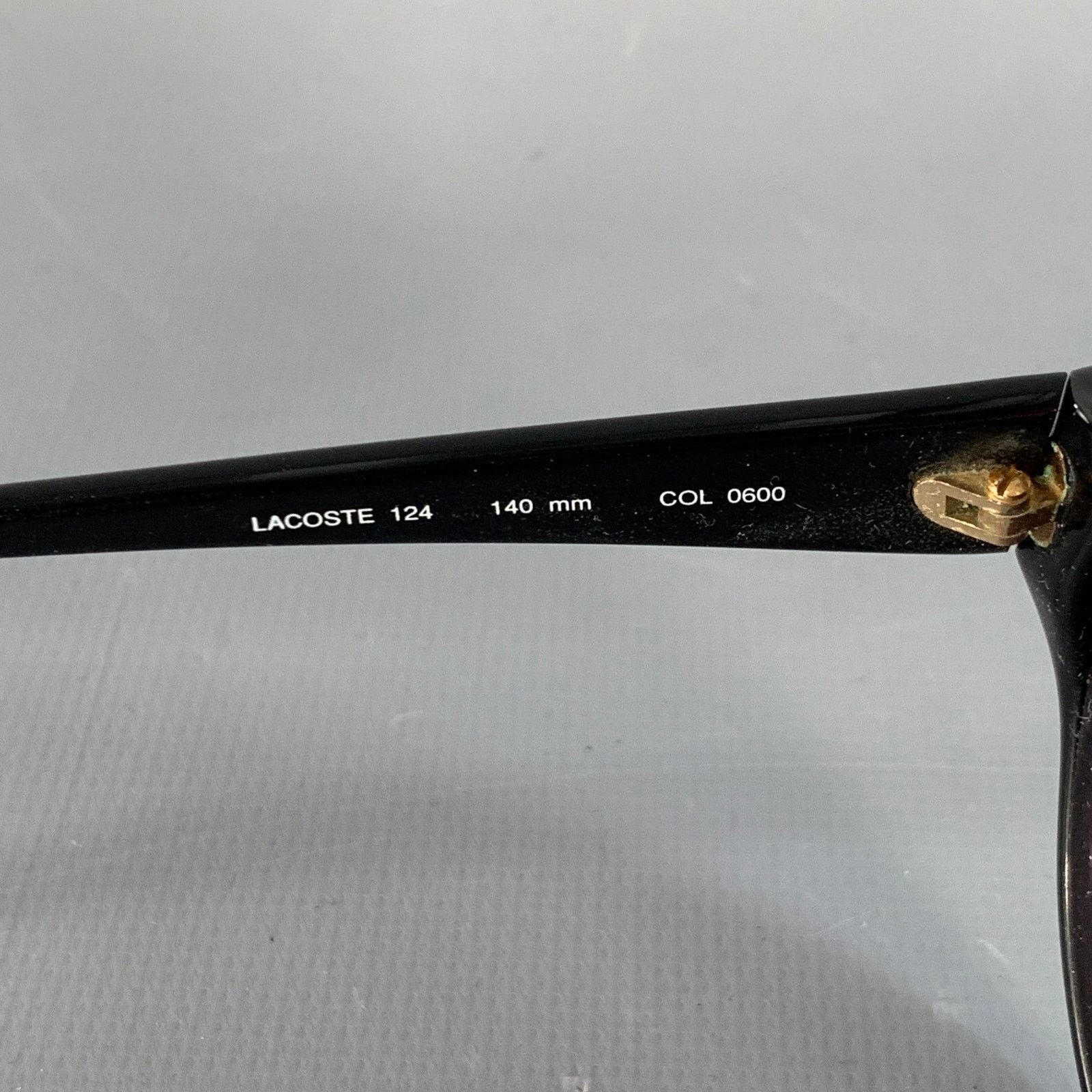 Lacoste LACOSTE Black Gold Acetate Round Sunglasses Size ONE SIZE - 5 Thumbnail