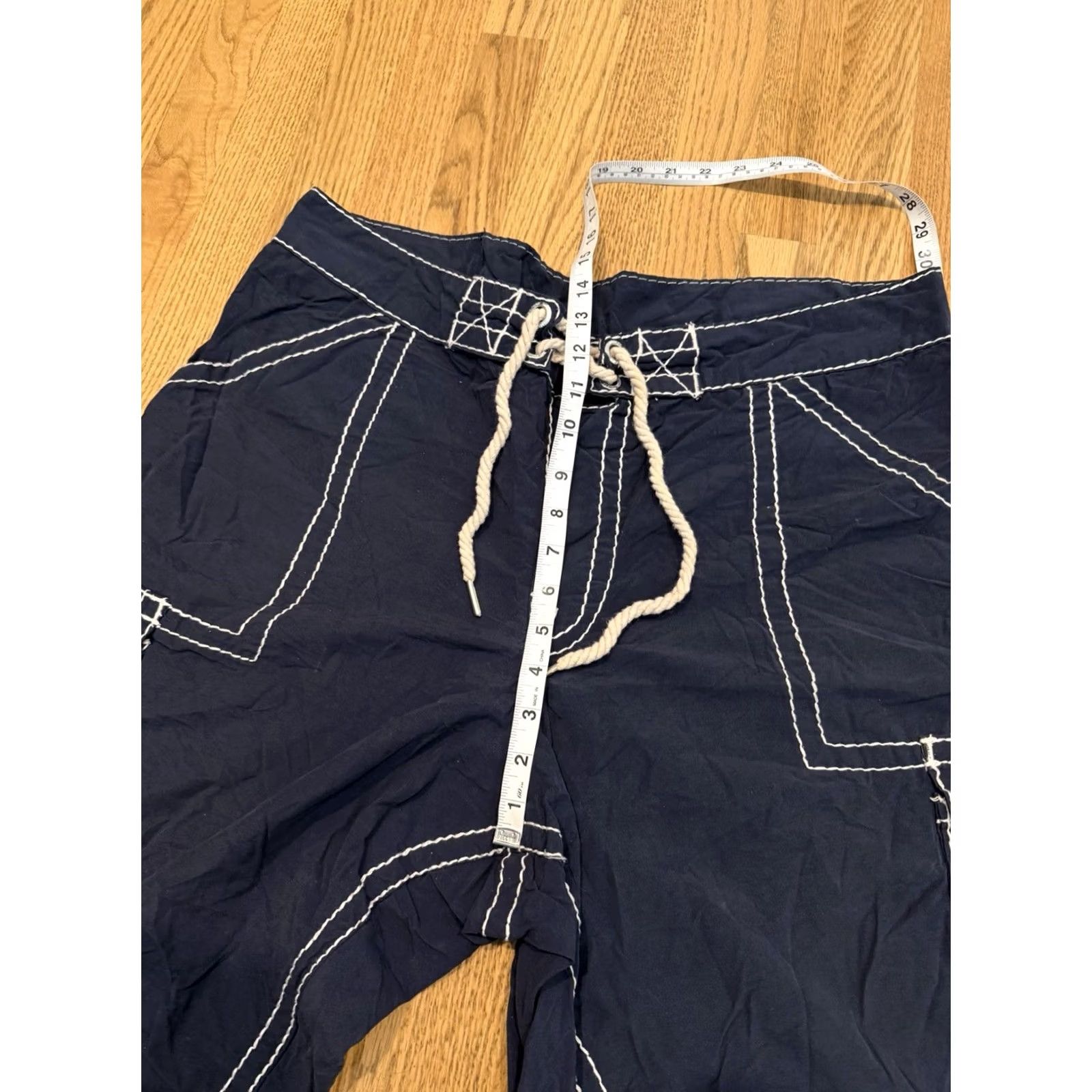 True Religion True Religion Swimwear Trunks Board Shorts Size 40 Navy Blue Cotton Nylon Men Size US 40 / EU 56 - 6 Thumbnail