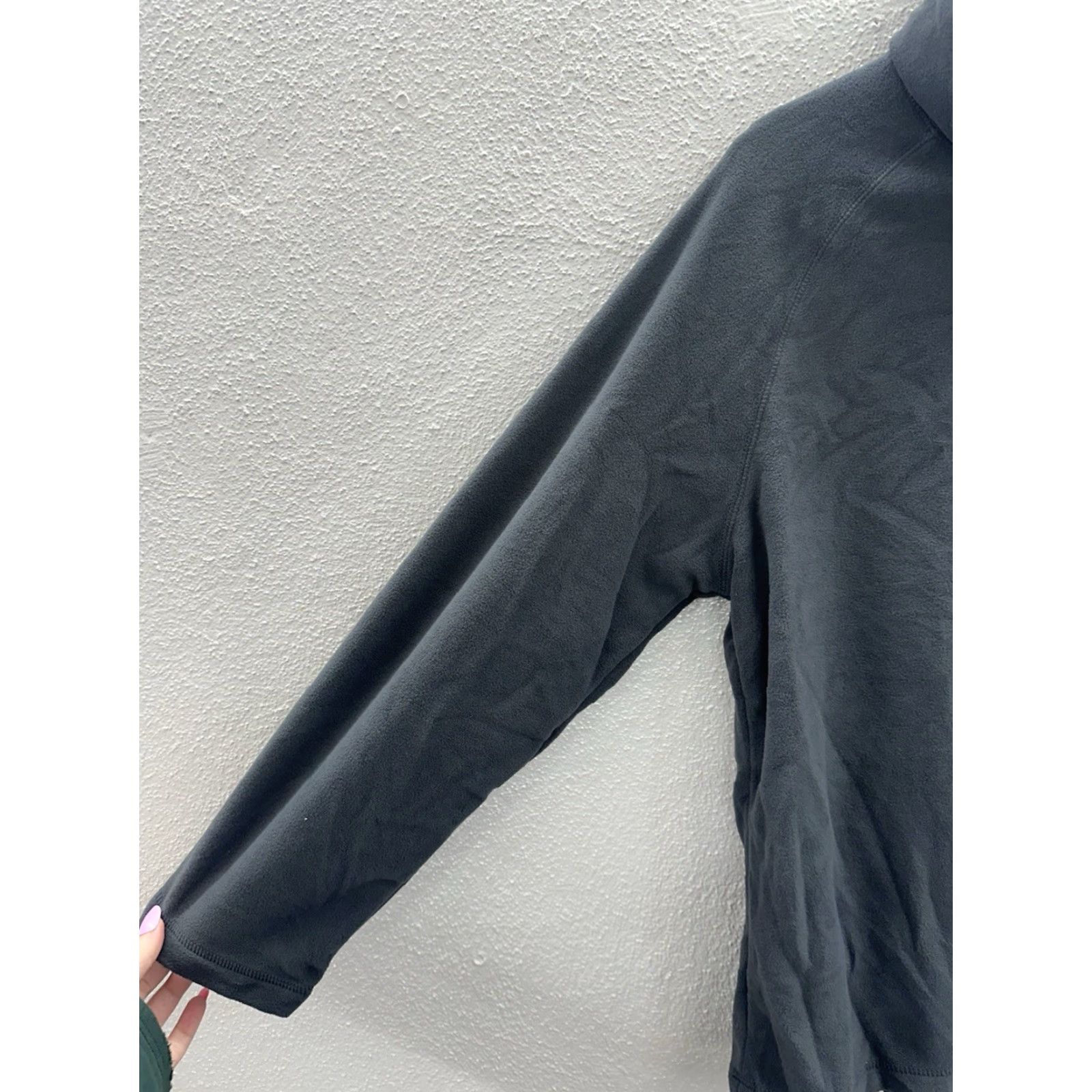 Vintage Appleseeds Womens Shirt Petite XL Gray Long Sleeve Crowl Neck Fleece Size XL / US 12-14 / IT 48-50 - 2 Thumbnail