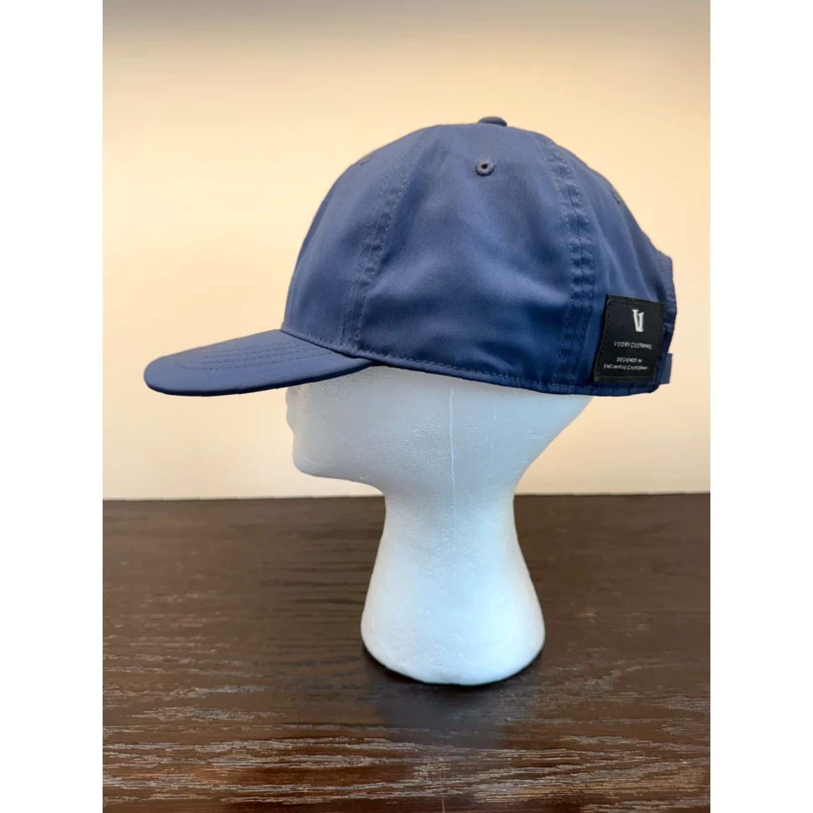Vuori VUORI Men Blue Unstructured Strapback Cap OSFM Adjustable Hat Baseball Cap Men’s One Size Travel Beach Classic Dad Logo Fish Nature Sports Size ONE SIZE - 5 Thumbnail