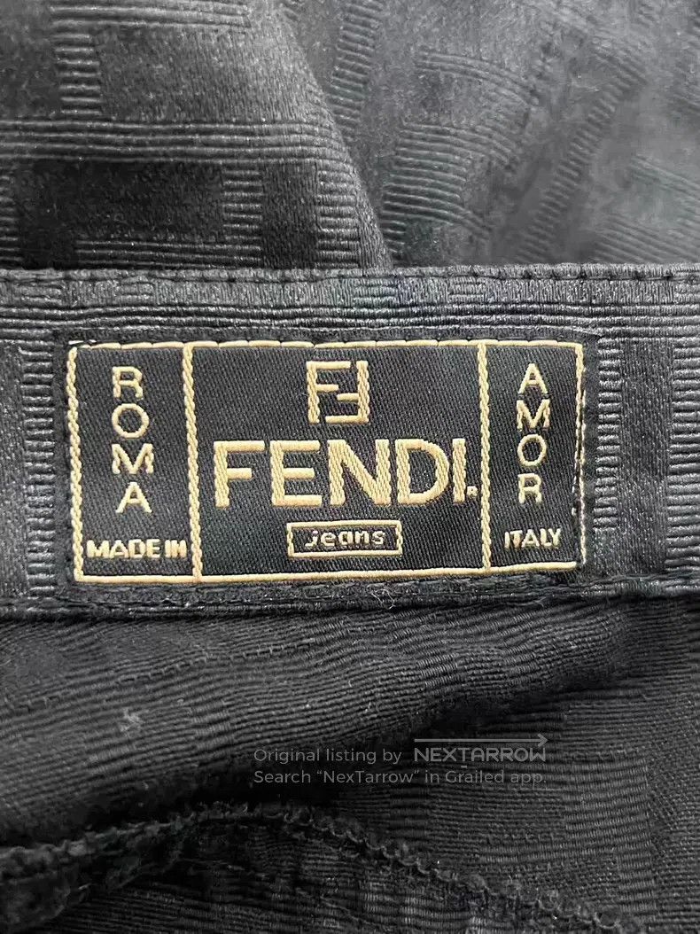 Fendi Fendi Black Monogrammed Printed Short Skirt Size 27" / US 4 / IT 40 - 4 Thumbnail