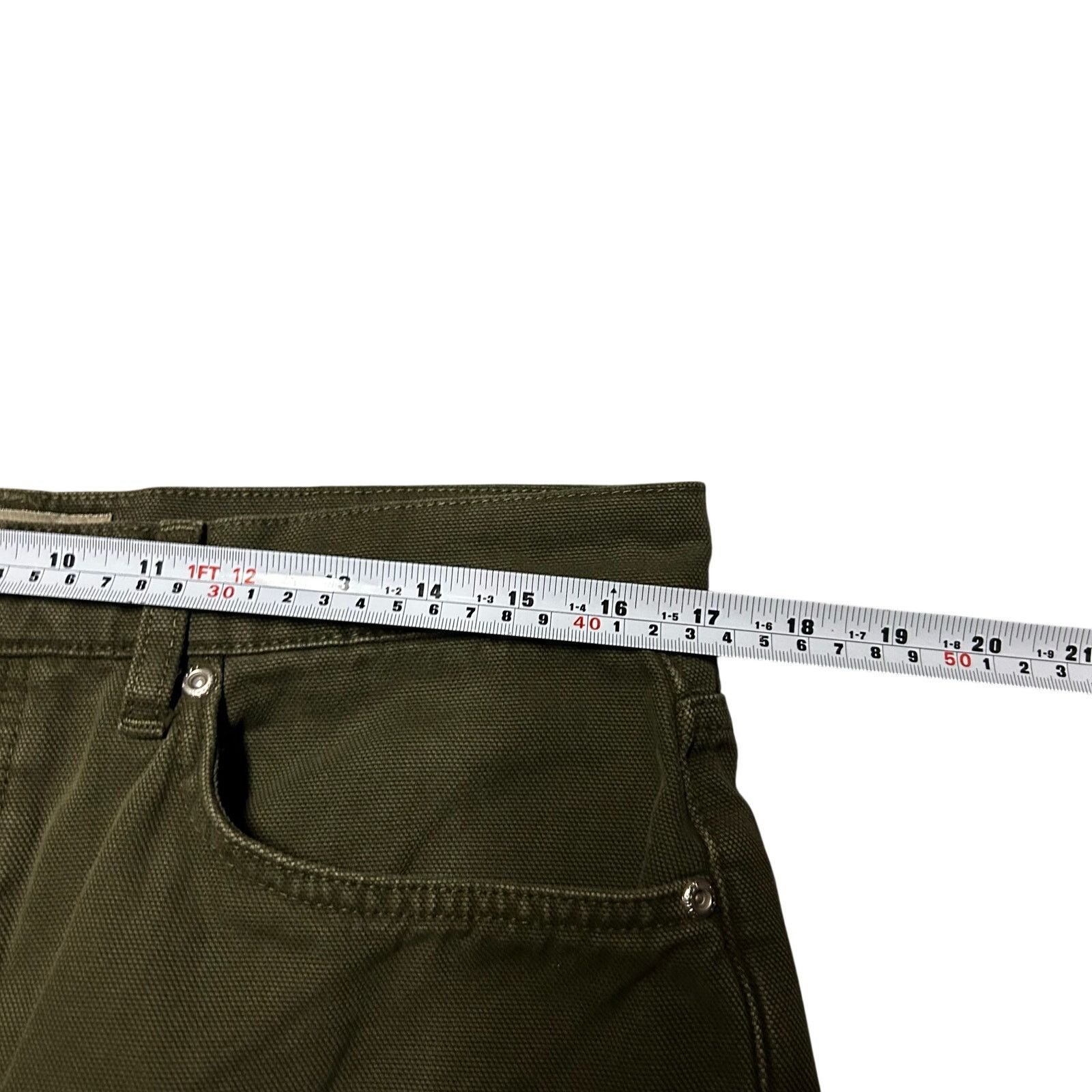 Stussy Stussy Big Ol Jeans Olive Green Size 30 (34x30) Baggy Denim Size US 30 / EU 46 - 5 Thumbnail