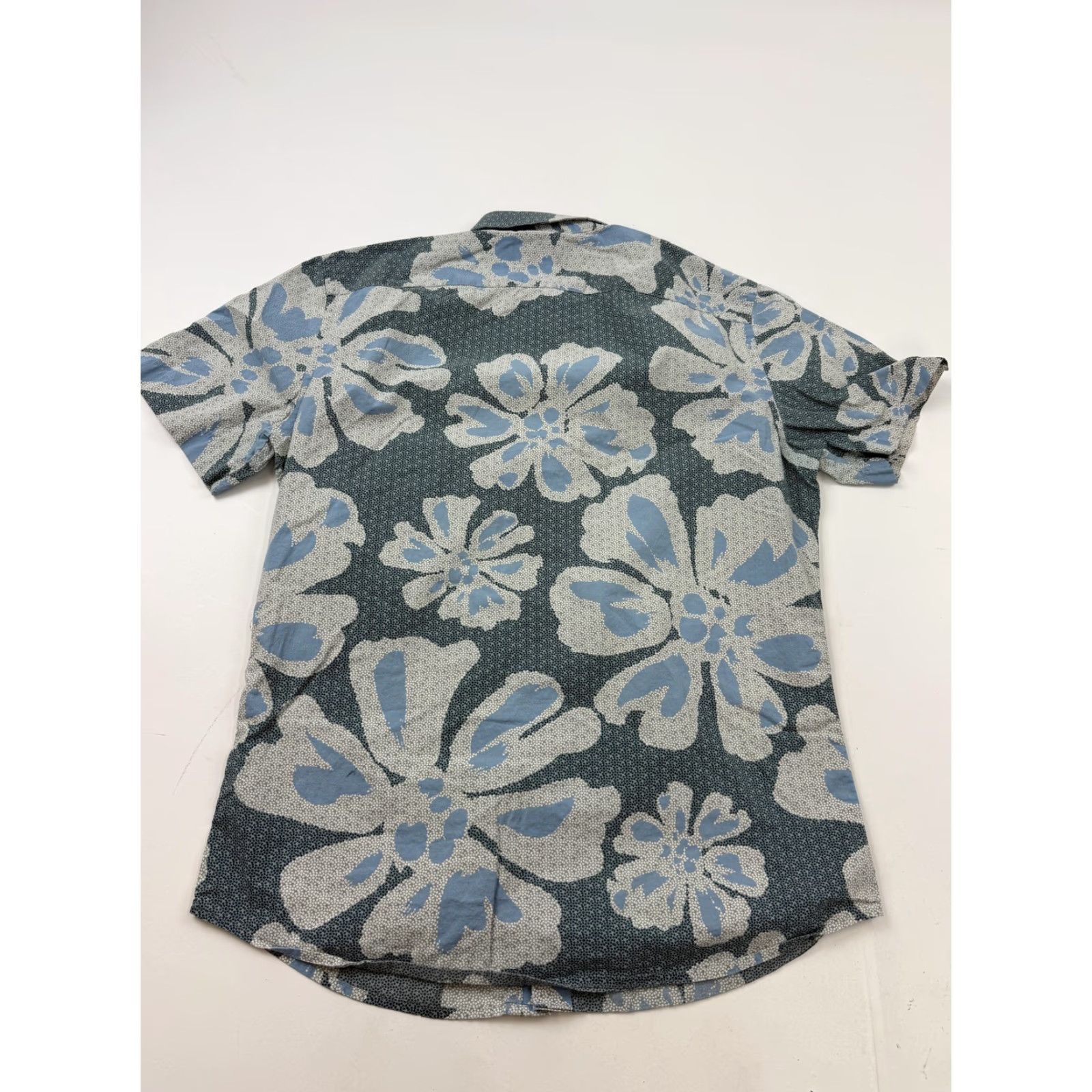 Banana Republic Banana Republic Shirt Mens Small Blue Floral Hawaiian Short Sleeve Button Front Size US S / EU 44-46 / 1 - 5 Thumbnail