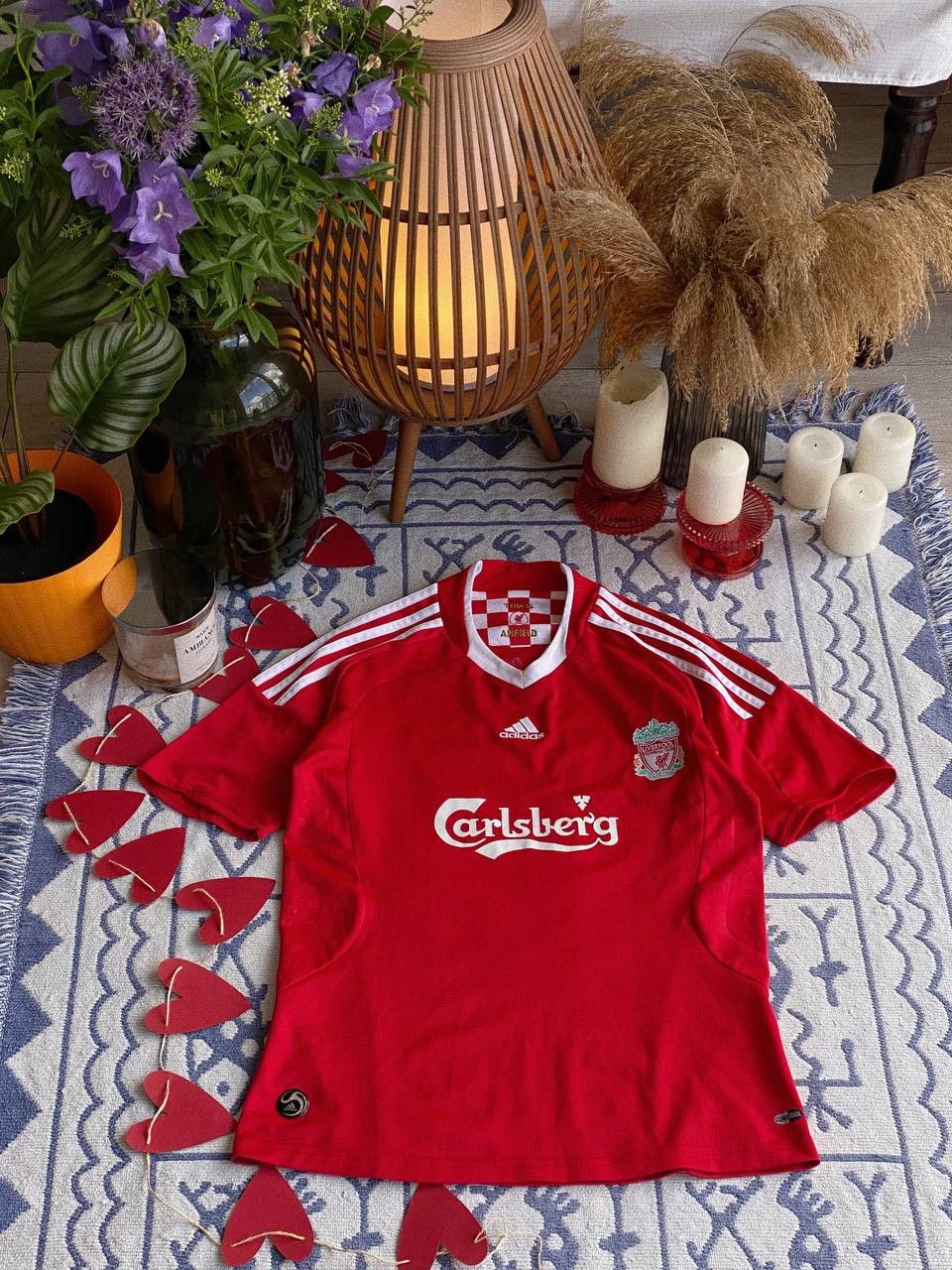 Adidas Liverpool FC Home Jersey 2008 Adidas Carlsberg Fiz #13 Size US S / EU 44-46 / 1 - 2 Thumbnail