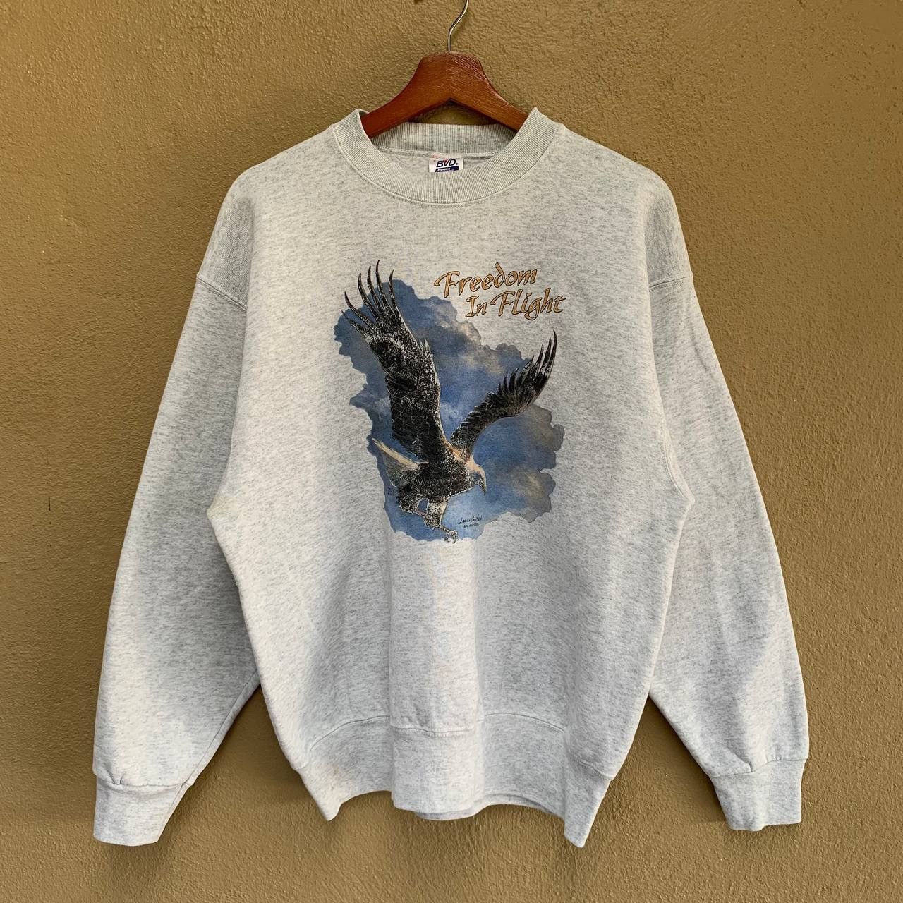 Vintage Vintage Eagle Art MFG By Air Waves Sweatshirt Size US L / EU 52-54 / 3 - 1 Thumbnail