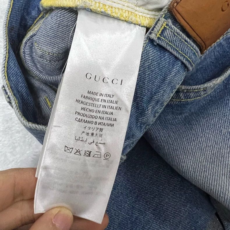 Gucci Gucci Blue stitched jeans 2501-Nextarrow Size US 30 / EU 46 - 4 Thumbnail