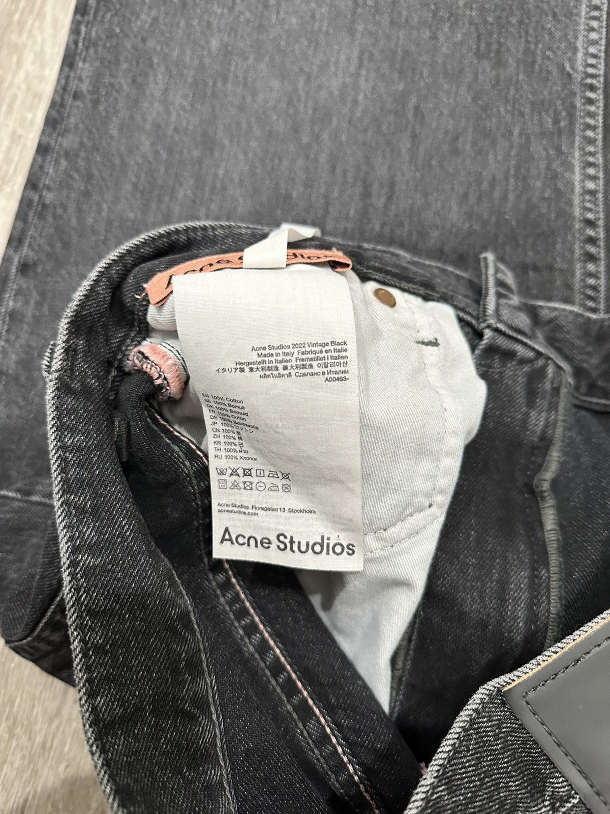 Acne Studios Acne Studios 2022 Vintage Black Denim Size US 30 / EU 46 - 7 Thumbnail