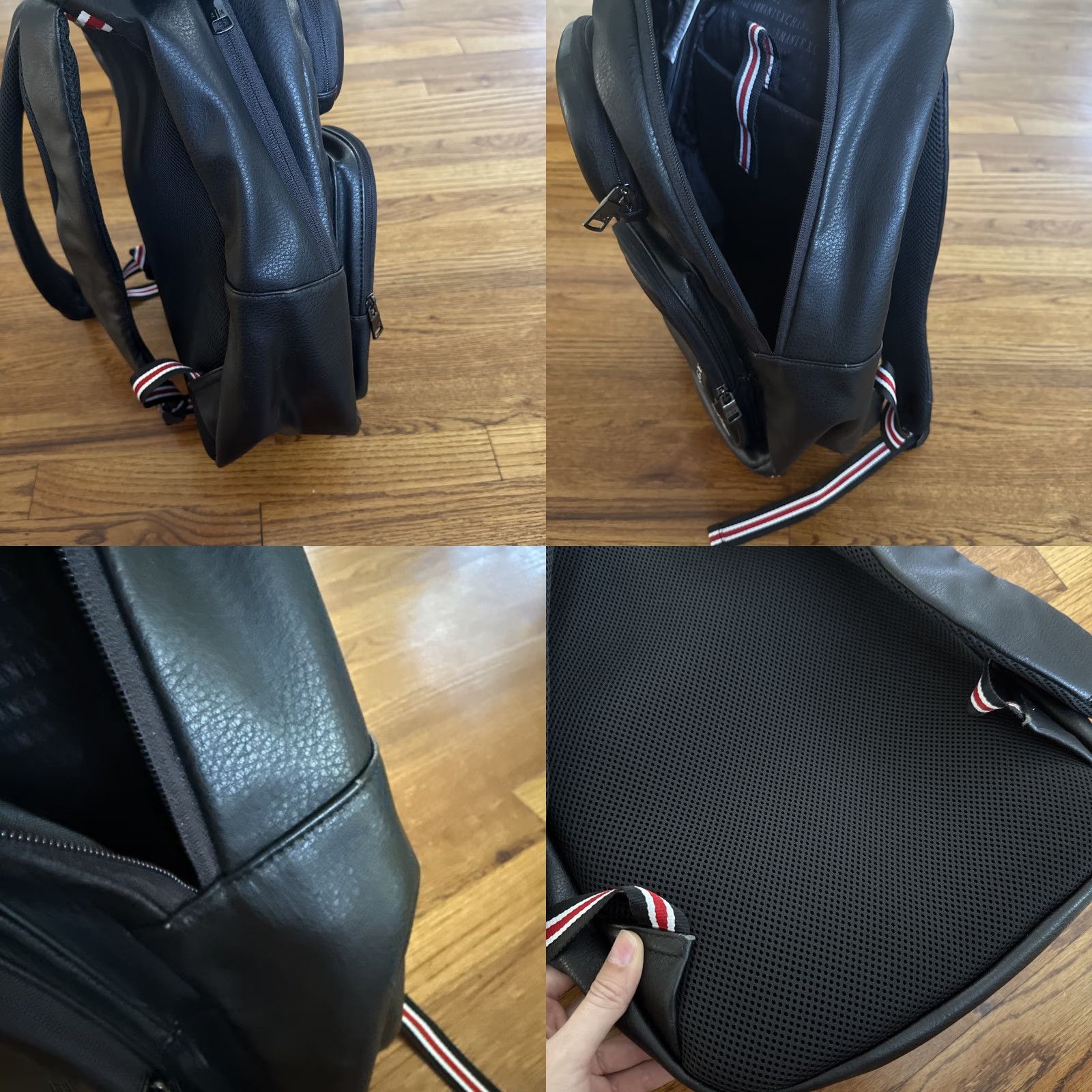 Armani Exchange Armani Exchange Backpack Faux Leather Black Men Brand New Size ONE SIZE - 9 Thumbnail