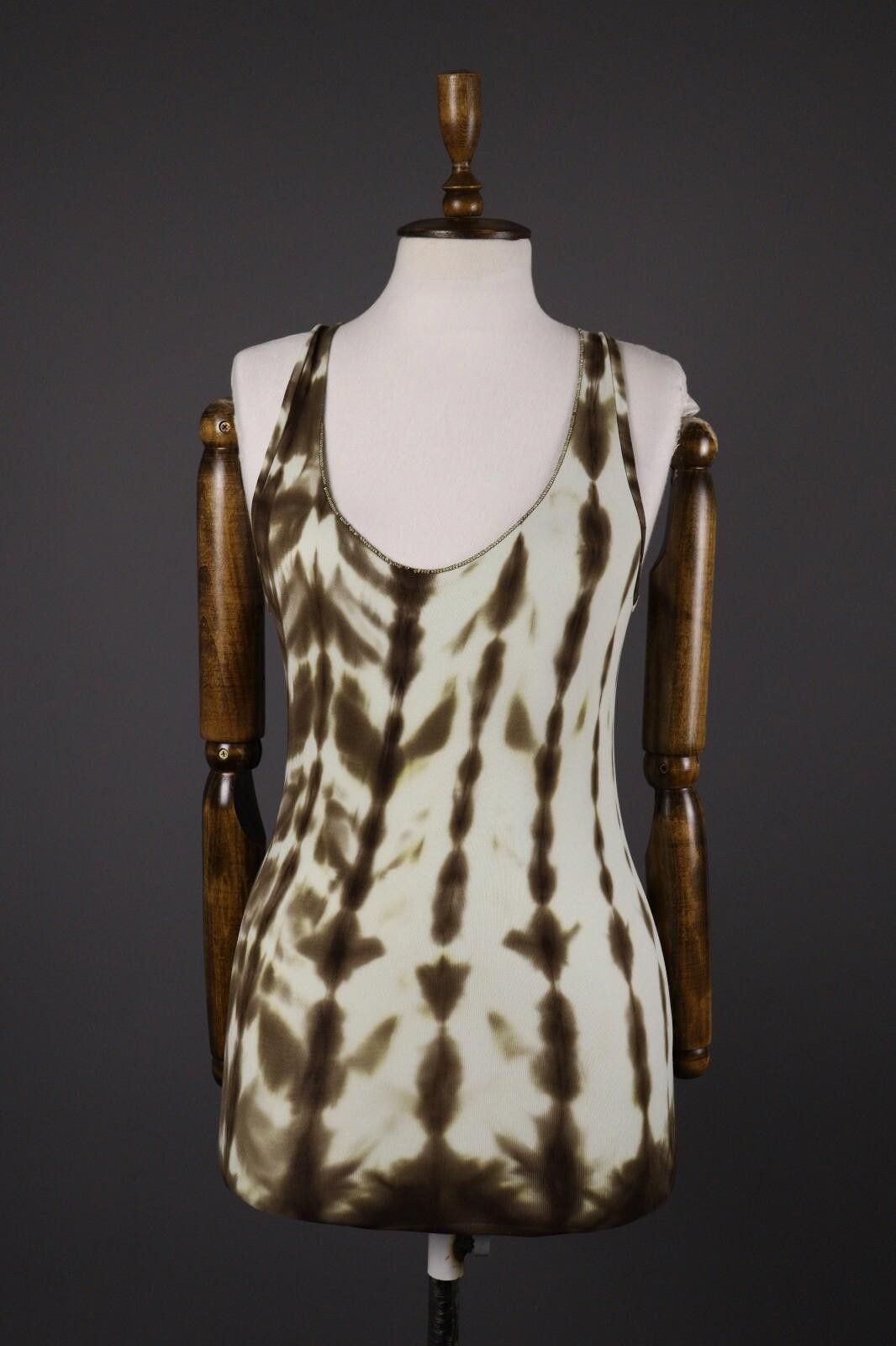 Designer Marc Cain Abstract Stretch Summer Tank Top Shirt Size 2 Size XS / US 0-2 / IT 36-38 - 1 Thumbnail