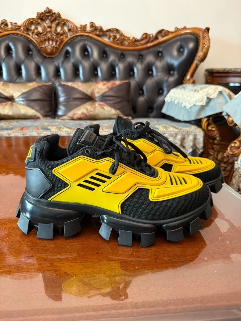 Prada Prada Men's Shoes Black Yellow Color Combo-2506 Size US 7.5 / EU 40-41 - 5 Thumbnail