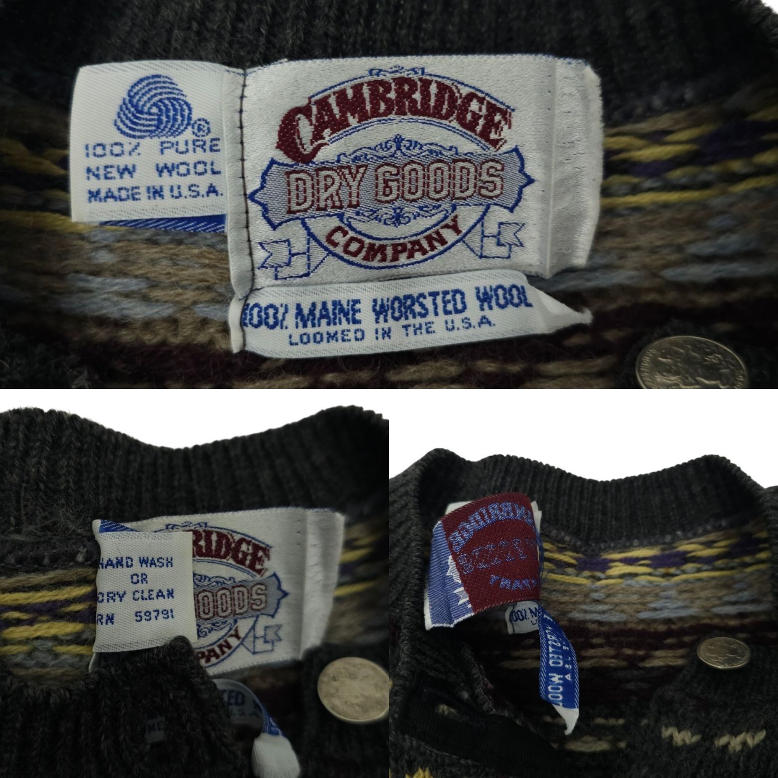 Other Cambridge Dry Goods Sweater Button Front Women S Vintage USA Size S / US 4 / IT 40 - 8 Thumbnail