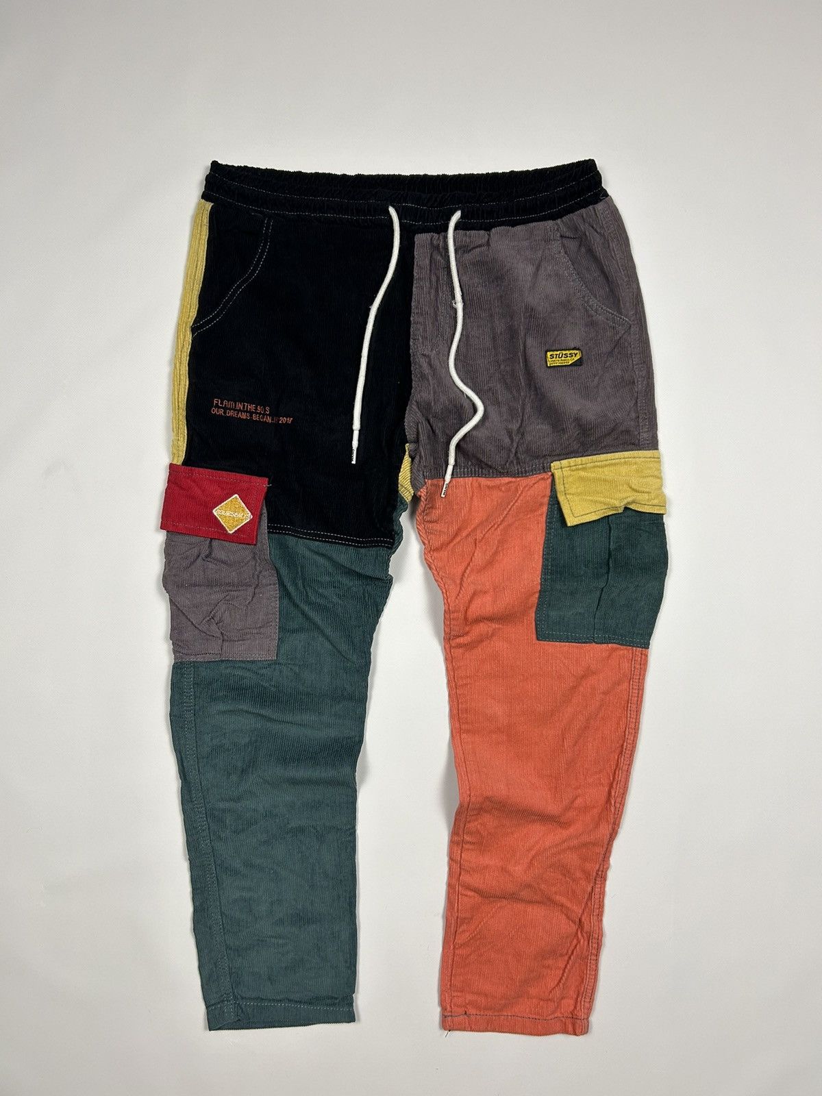 STUSSY ステューシー Patchwork Beach Pant Stussy Multicolor Patchwork Beach Pants Stussy