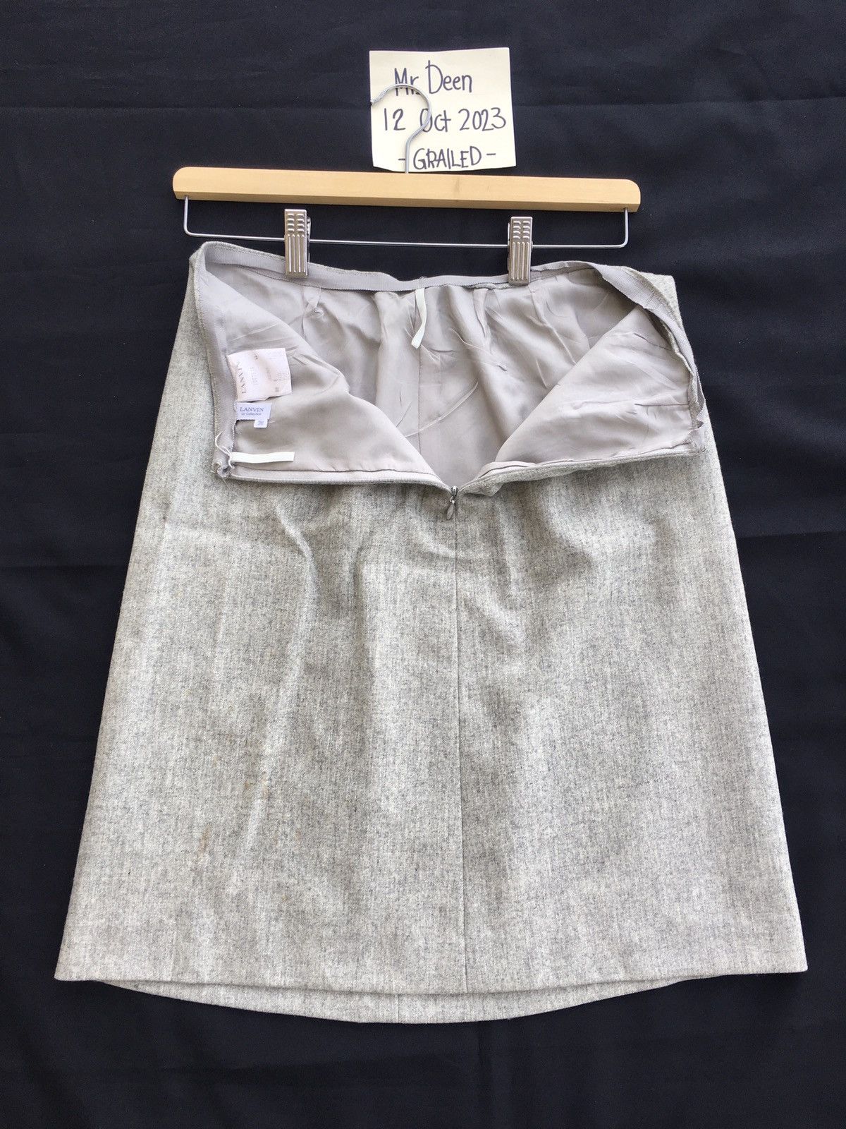 Lanvin Rare Vintage Lanvin Mini Skirt Size 27" / US 4 / IT 40 - 8 Thumbnail