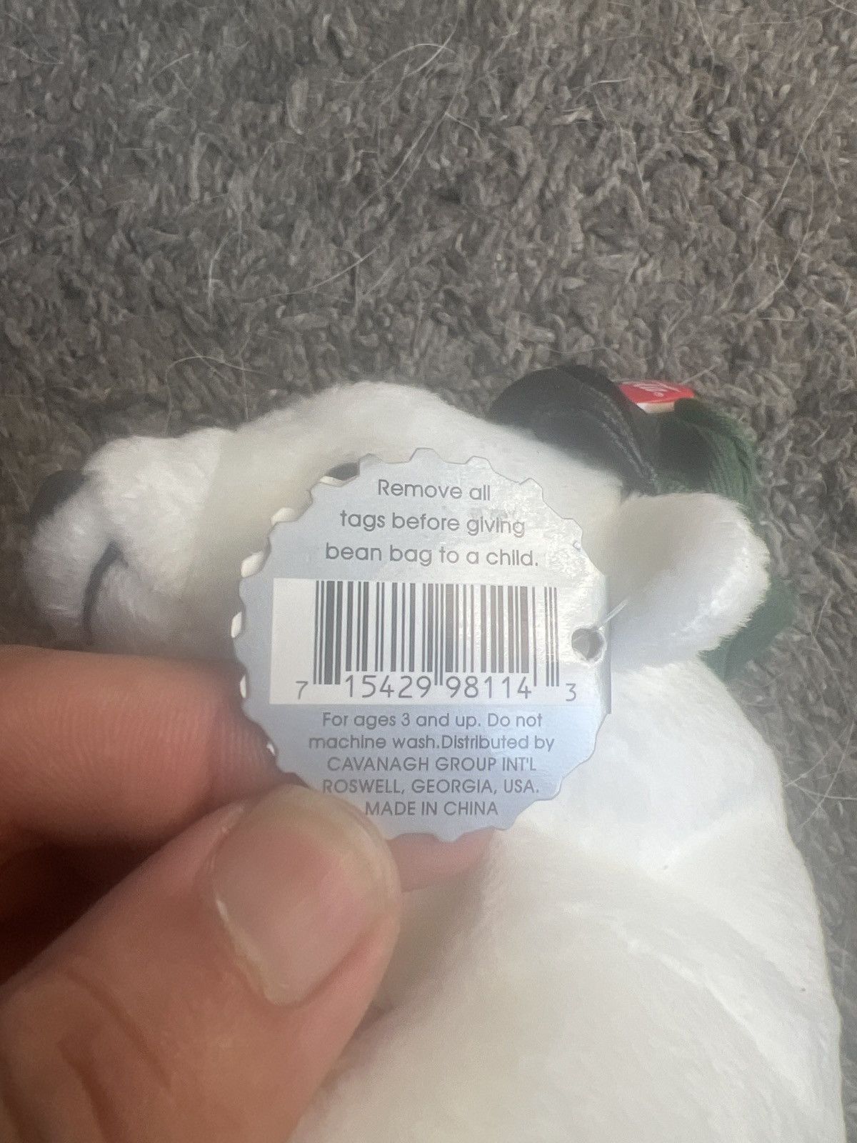 Coca Cola 1998 Coca-Cola Polar Bear In Drivers Cap And Bowtie Plush Size ONE SIZE - 5 Thumbnail