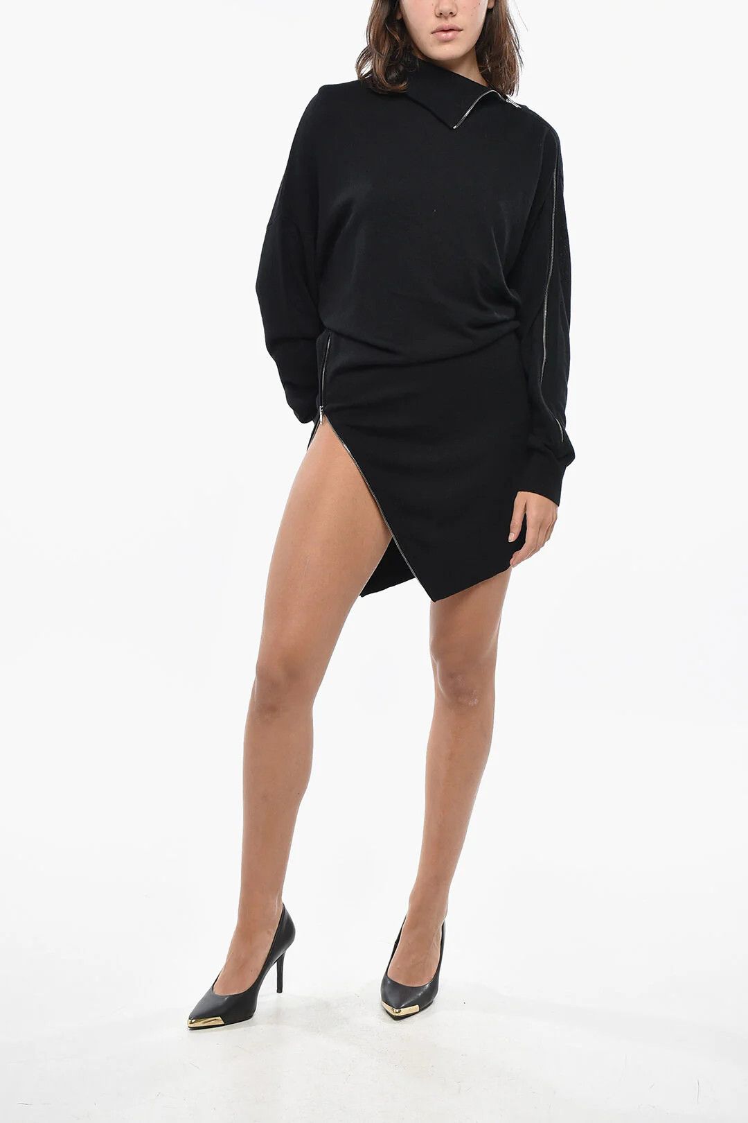 Isabel Marant og1mm0326 Knit Dress in Black Size S / US 4 / IT 40 - 1 Thumbnail