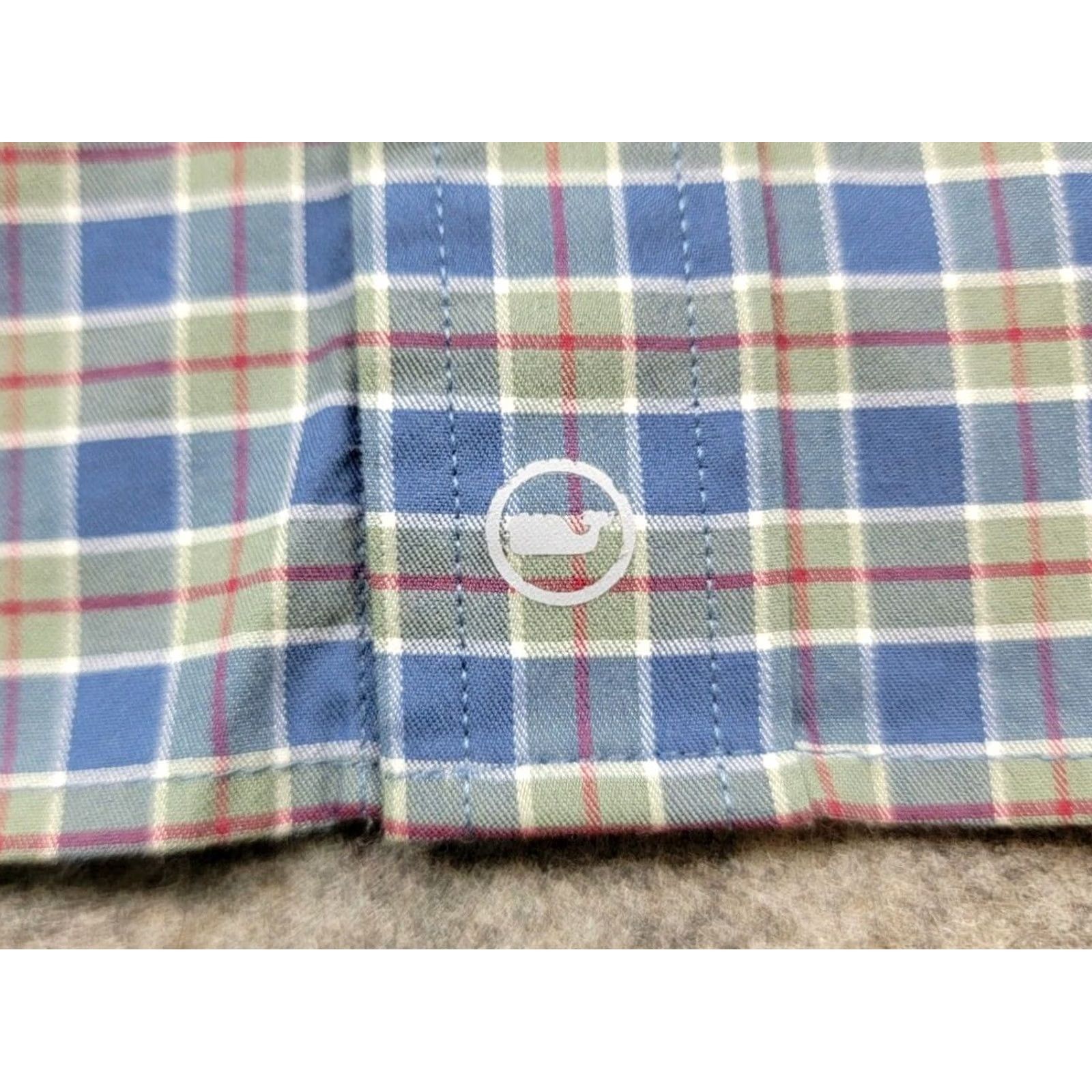 Vineyard Vines Vineyard Vines Shirt Mens Small On The Go Performance Button Down Plaid On The Go Performance Shirt Size US S / EU 44-46 / 1 - 5 Thumbnail