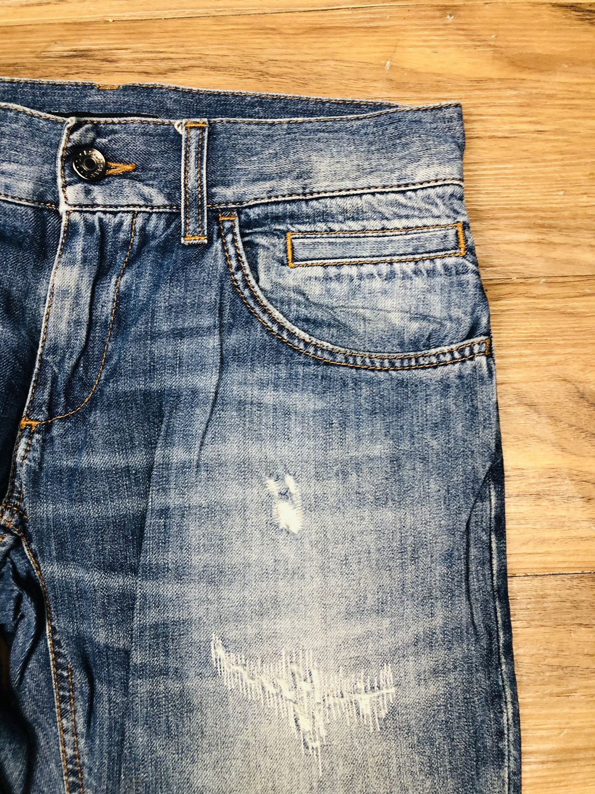 Dolce & Gabbana Dolce & Gabbana Distressed Jeans (33) Size US 44 / EU 60 - 6 Thumbnail