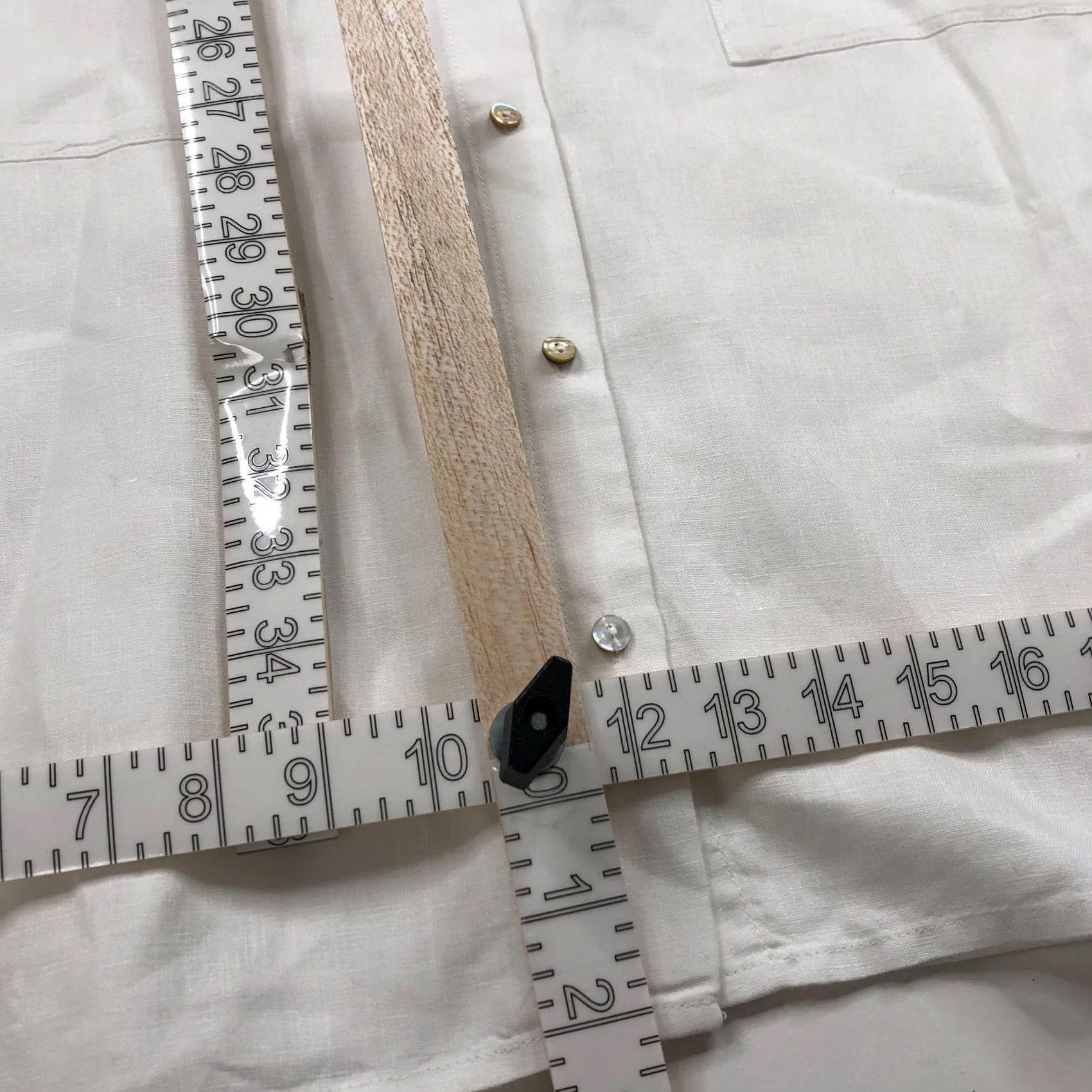 Eileen Fisher Eileen Fisher Shirt Dress White 100% Linen Knee Length Button Front M - Womens, Regular, Solid, Pockets, Collared, Sleeveless, Vintage No Size M / US 6-8 / IT 42-44 - 4 Thumbnail