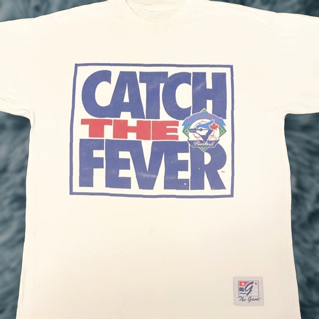 MLB VINTAGE 90s Toronto Blue Jays MLB Baseball Fever VTG Shirt XL Mens White 90s Sports Hip Hop Fansmen? Size US XL / EU 56 / 4 - 1 Thumbnail