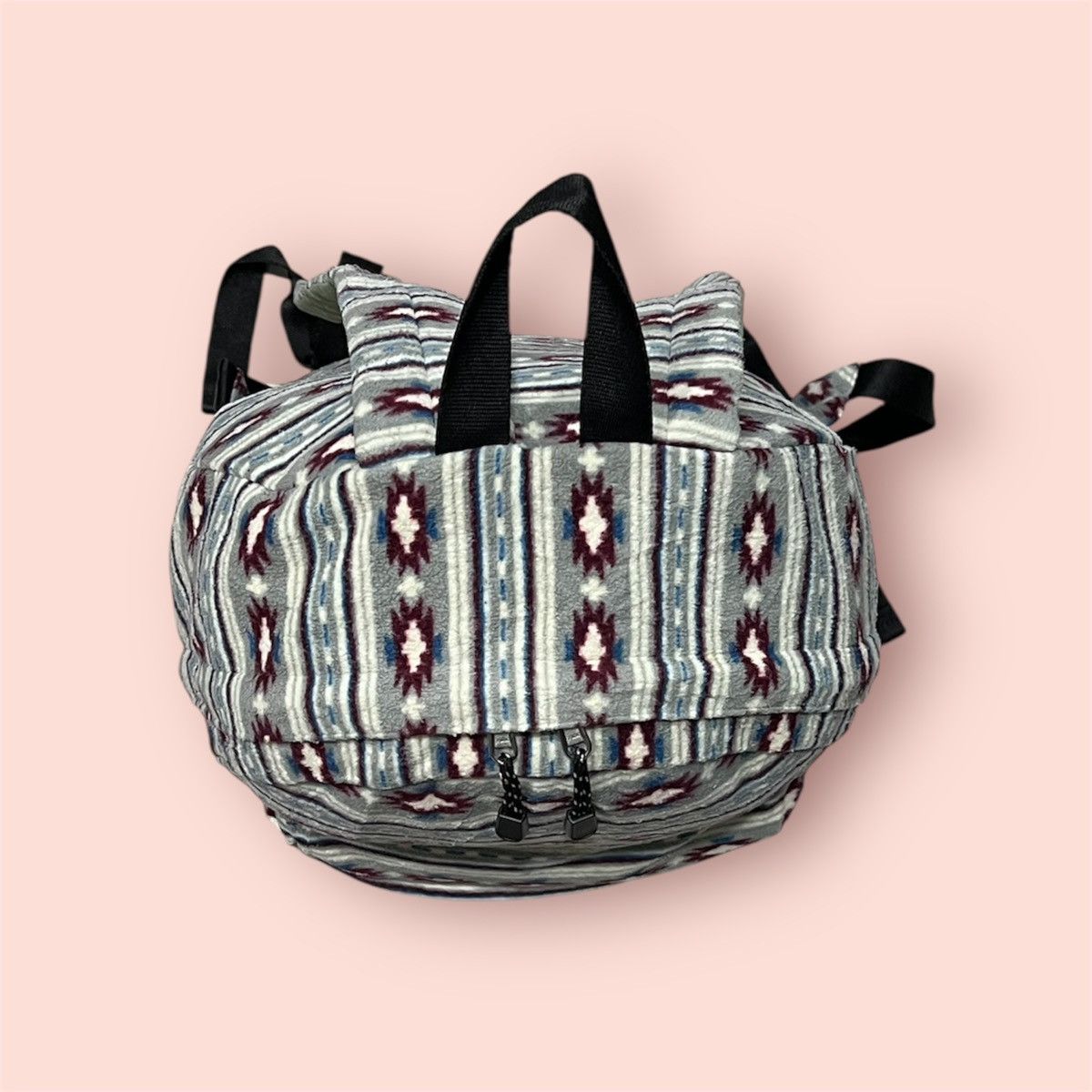 Japanese Brand VINTAGE UNIQLO MICRO FLEECE NORDIC NATIVE BACKPACK/DAYPACK Size ONE SIZE - 19 Thumbnail