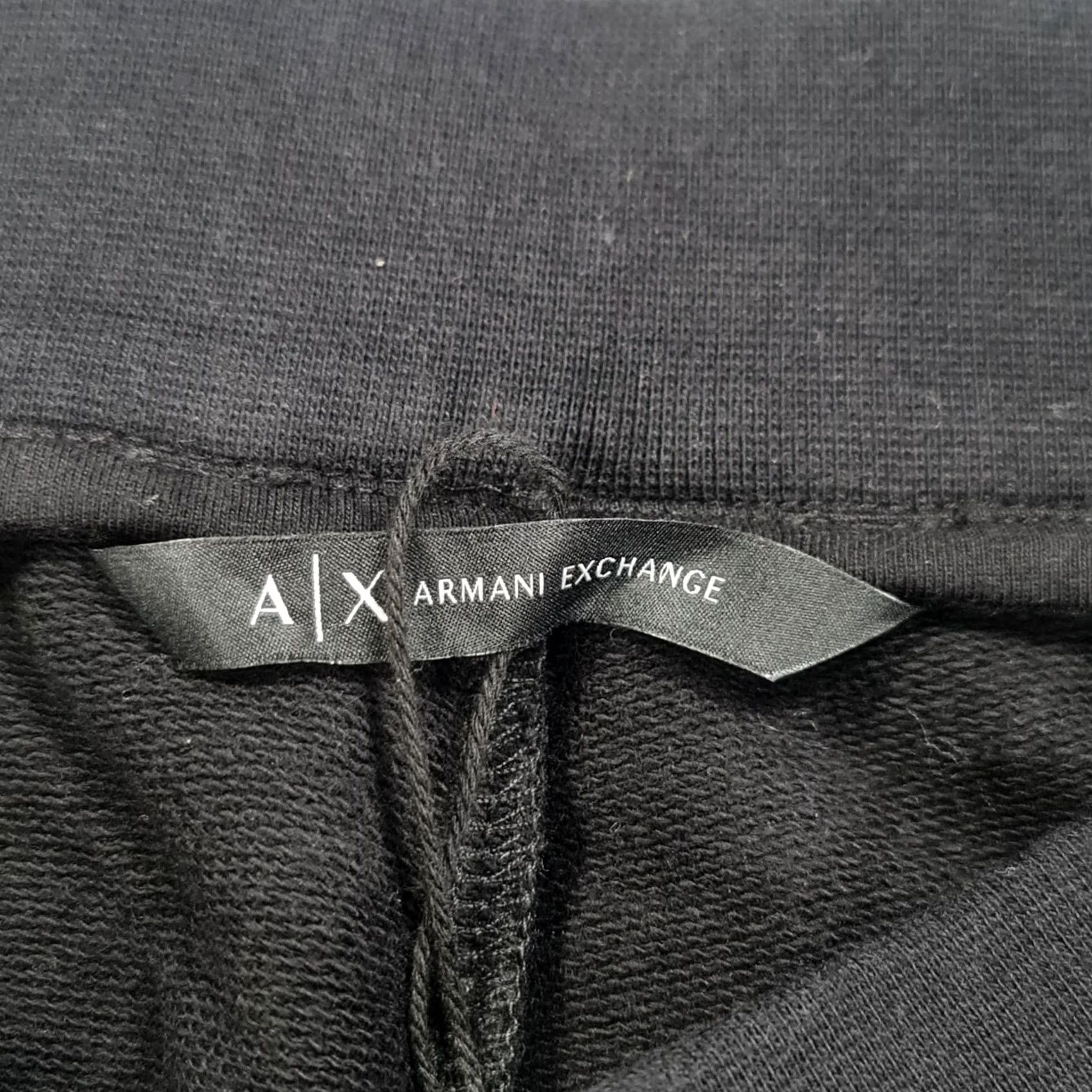 Armani Exchange Armani Exchange Womens Sweatpants Black Small Wide Leg Side Slit Baggy Pants Size 28" / US 6 / IT 42 - 4 Thumbnail