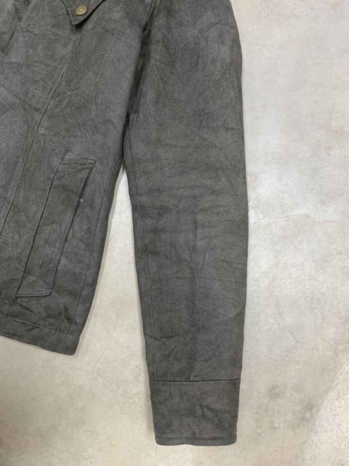Tornado Mart Tornado Mart Suede Leather Punk Style Lace Up Jacket Size M / US 6-8 / IT 42-44 - 5 Thumbnail