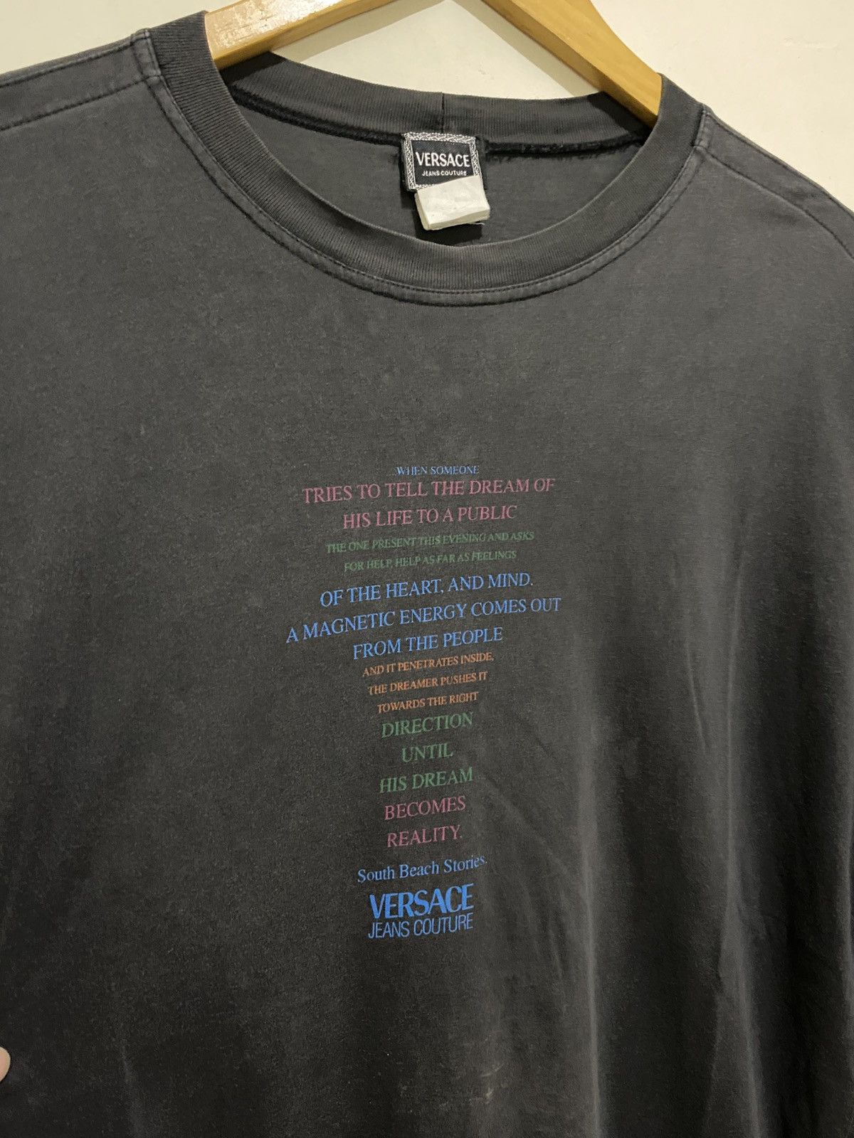 Versace Jeans Couture × Vintage Vintage Versace Jeans Couture South Beach Stories T-Shirt Size US XXL / EU 58 / 5 - 3 Thumbnail