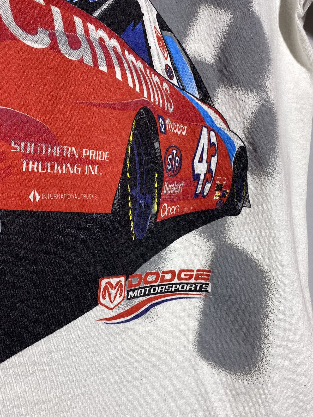 NASCAR 🔥 Y2K DODGE RAM NASCAR RACING TEE OVERPRINT USA MADE Size US XL / EU 56 / 4 - 19 Thumbnail