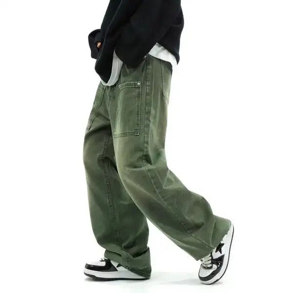 VIBE y2k hiphop baggy distressed cargo jeans Size US 32 / EU 48 - 1 Thumbnail