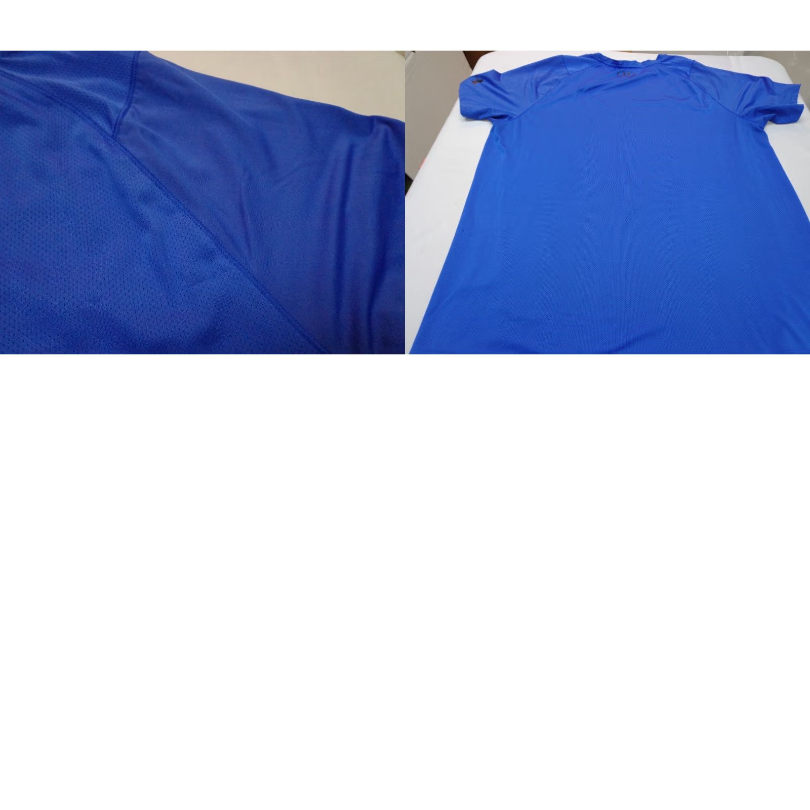 Under Armour Under Armour The Tech Tee T-Shirt Mens 2XL Royal Blue Heat Gear MSK1 Logo Easy Care Short Sleeve Crew Neck Shirt Edges: N/A Size US XXL / EU 58 / 5 - 8 Thumbnail