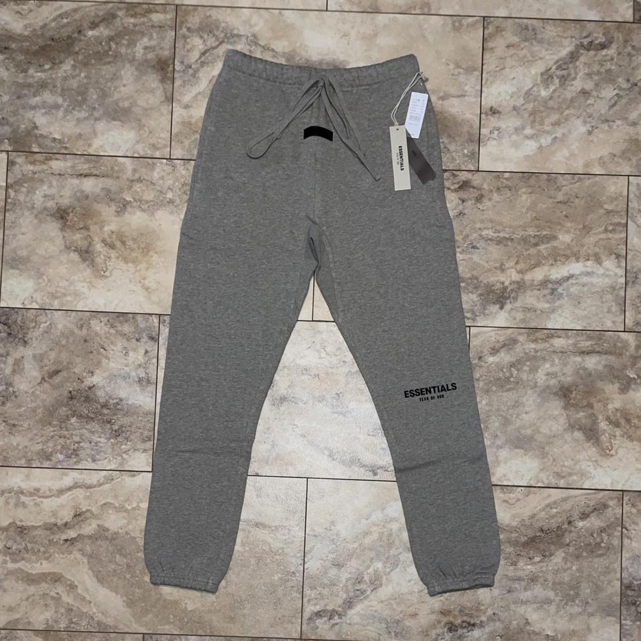 2022 Fear of God Essentials Sweatpants Dark Oatmeal Small
