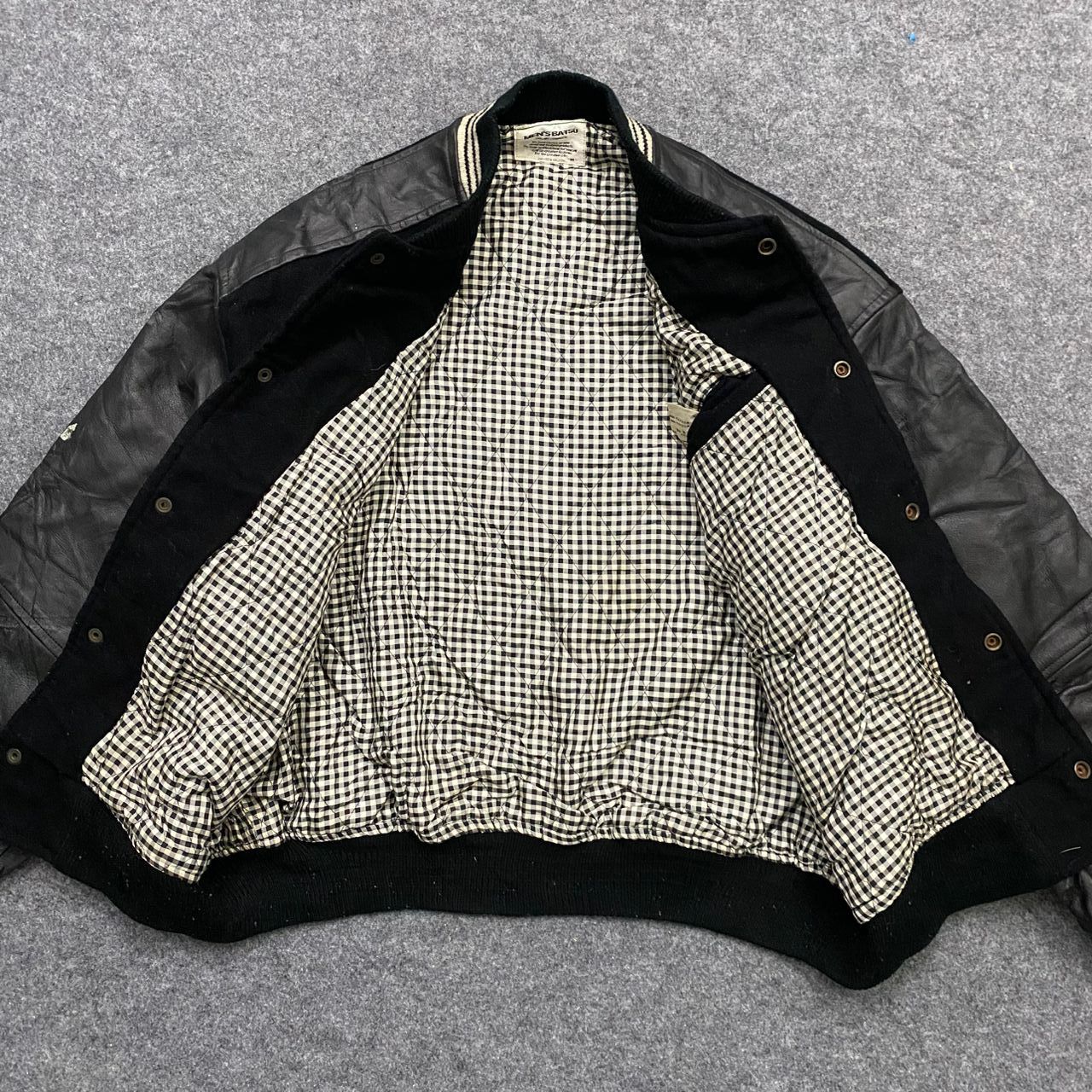 Japanese Brand 💥Best Offer💥Vintage Men's Ba-tsu Spirit Varsity Jacket Size US L / EU 52-54 / 3 - 3 Thumbnail