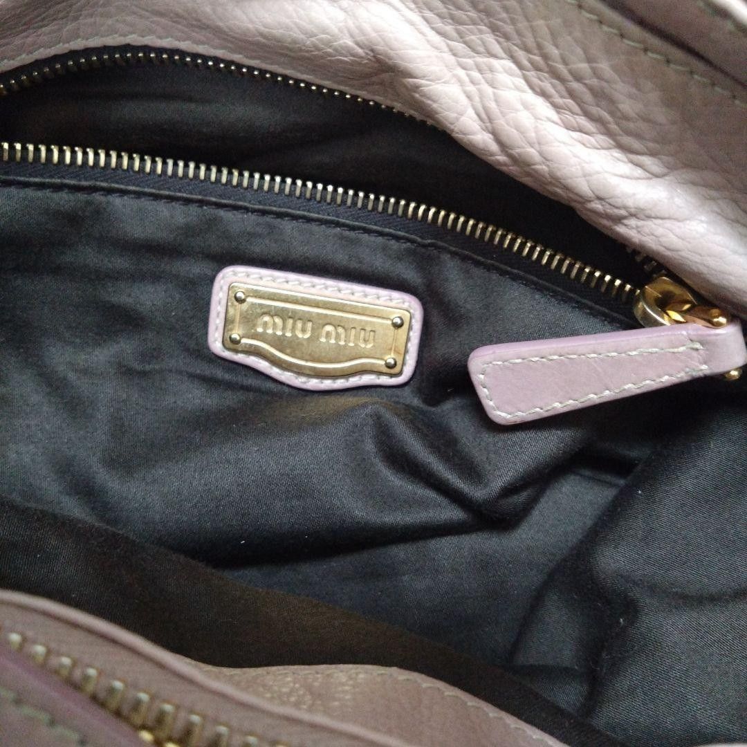 Miu Miu Miu Miu - Handbag Pink Gold Hardware Vintage Leather Y2K Size ONE SIZE - 8 Thumbnail