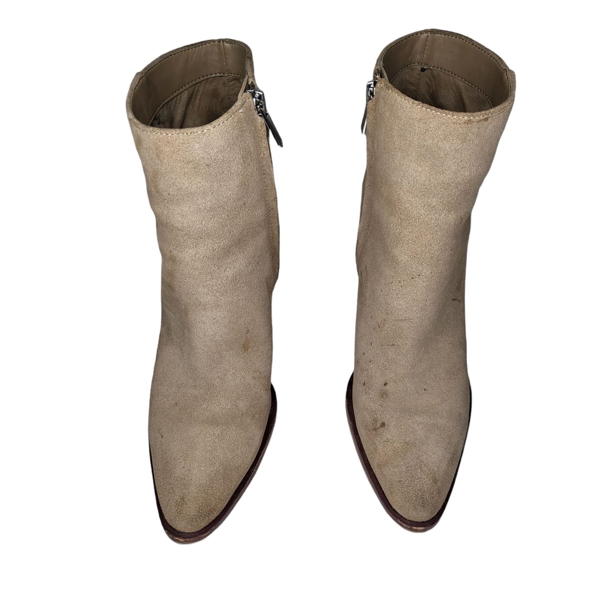 Sam Edelman Sam Edelman Ankle Boots Women Sz 8 Suede Leather Zip Up Bloc Size US 8 / IT 38 - 3 Thumbnail