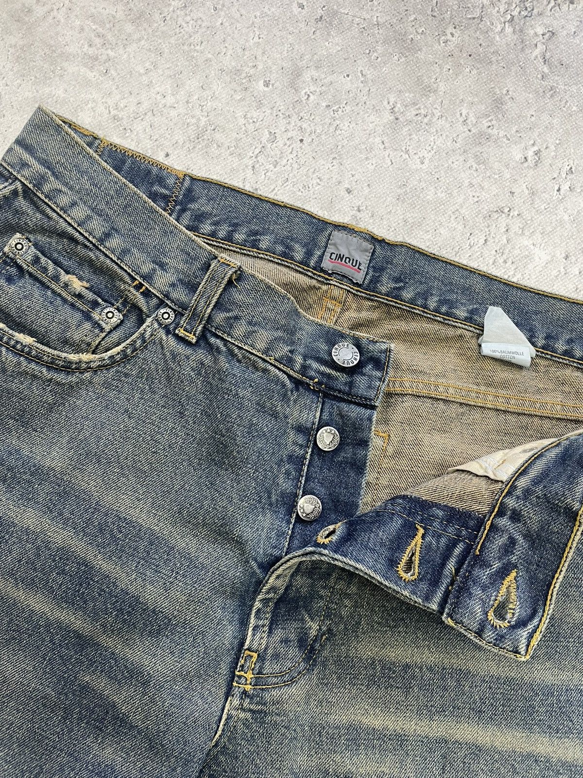 Japanese Brand Rare japanese baggy jnco style washed jeans y2k Size US 34 / EU 50 - 7 Thumbnail