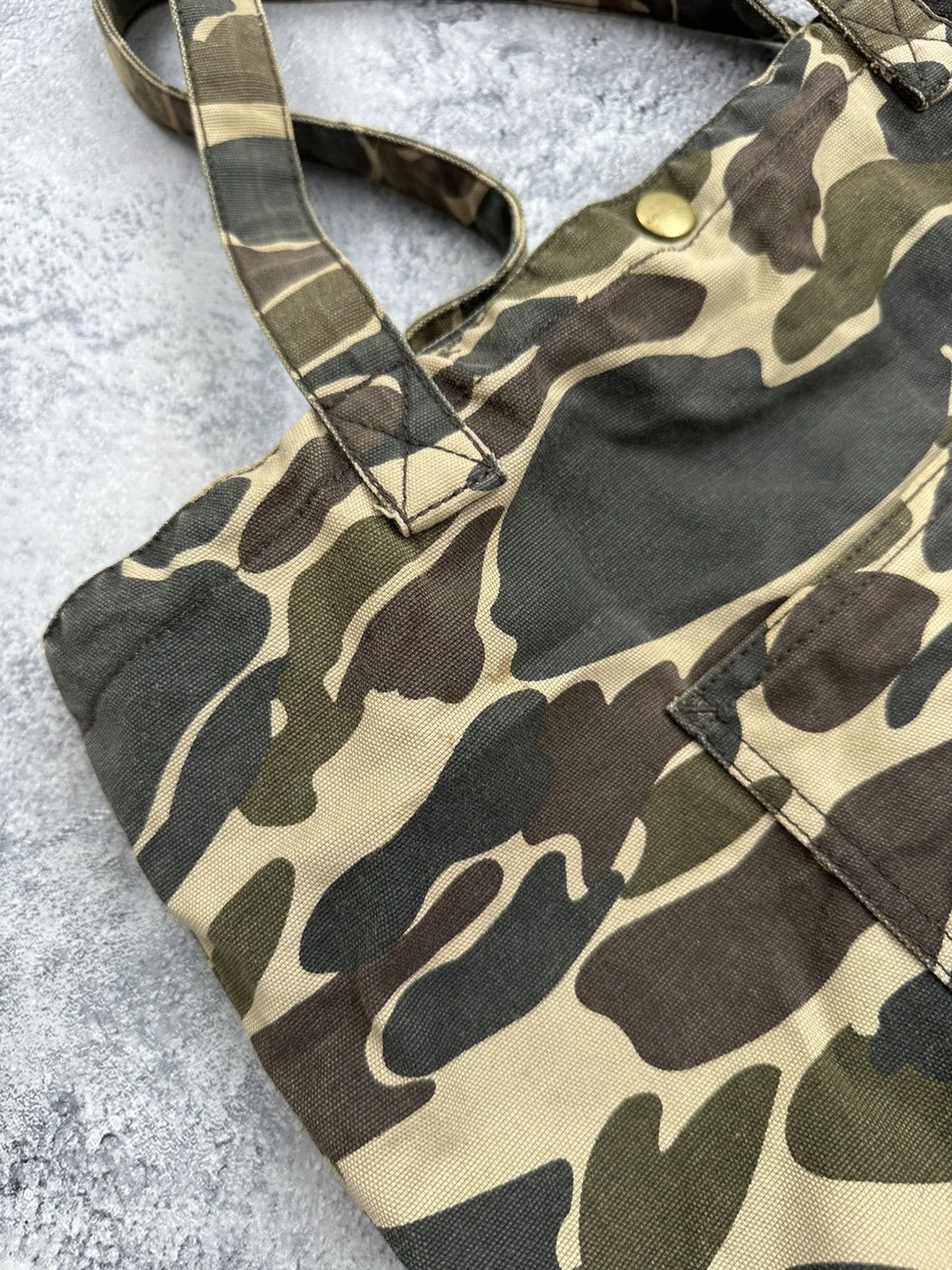 Carhartt 🚨Rare Vintage Carhartt Simple Tote Bag Camouflage Y2K Size ONE SIZE - 15 Thumbnail