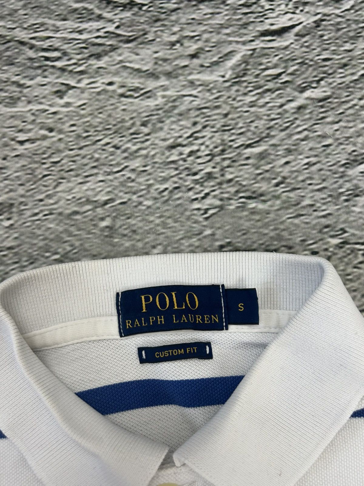 Ralph Lauren Polo Ralph Lauren t-shirt white blue striped small pony Size US S / EU 44-46 / 1 - 3 Thumbnail