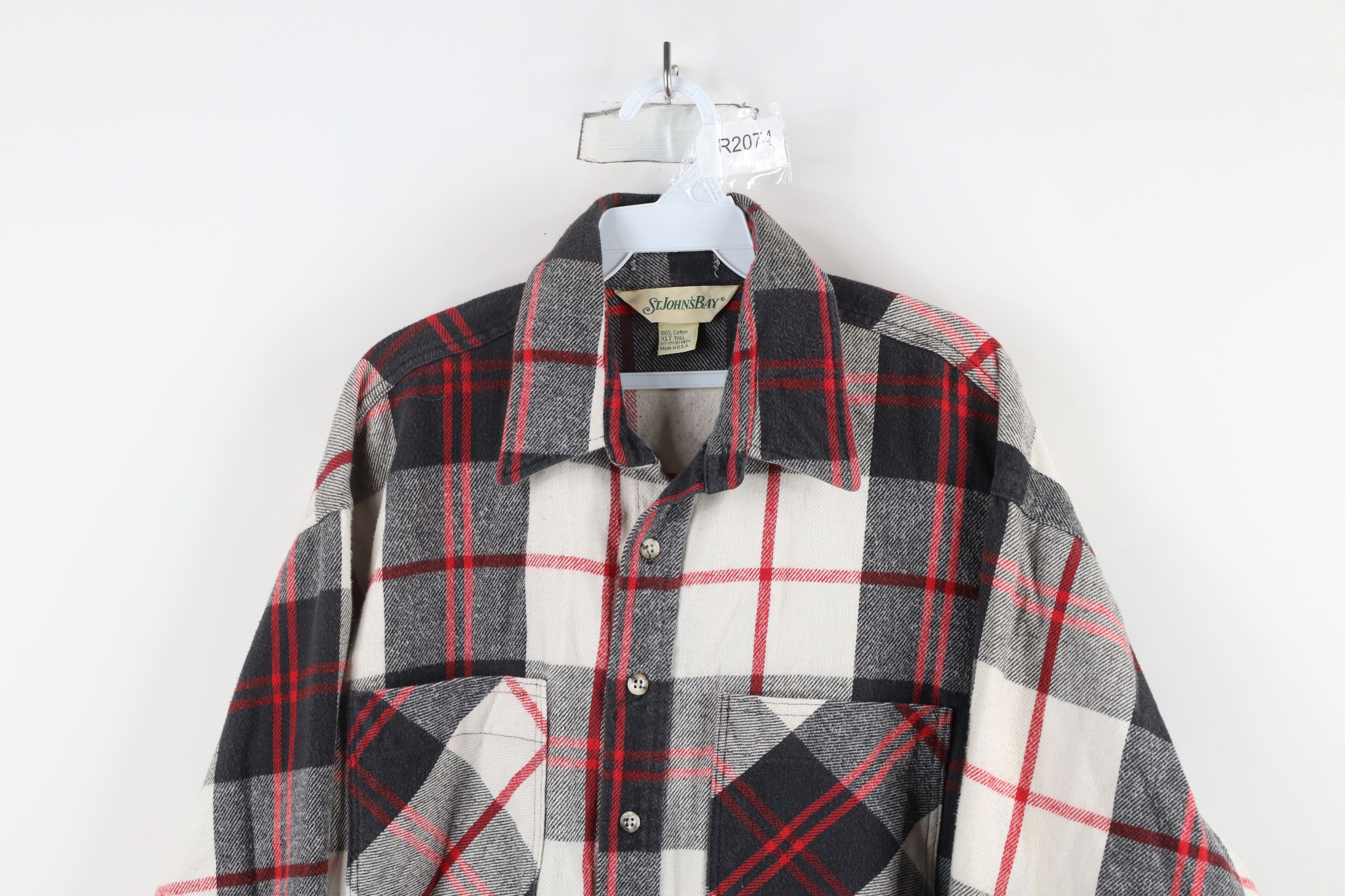 Vintage Vintage 90s Streetwear Heavyweight Flannel Button Shirt USA Size US XL / EU 56 / 4 - 2 Thumbnail