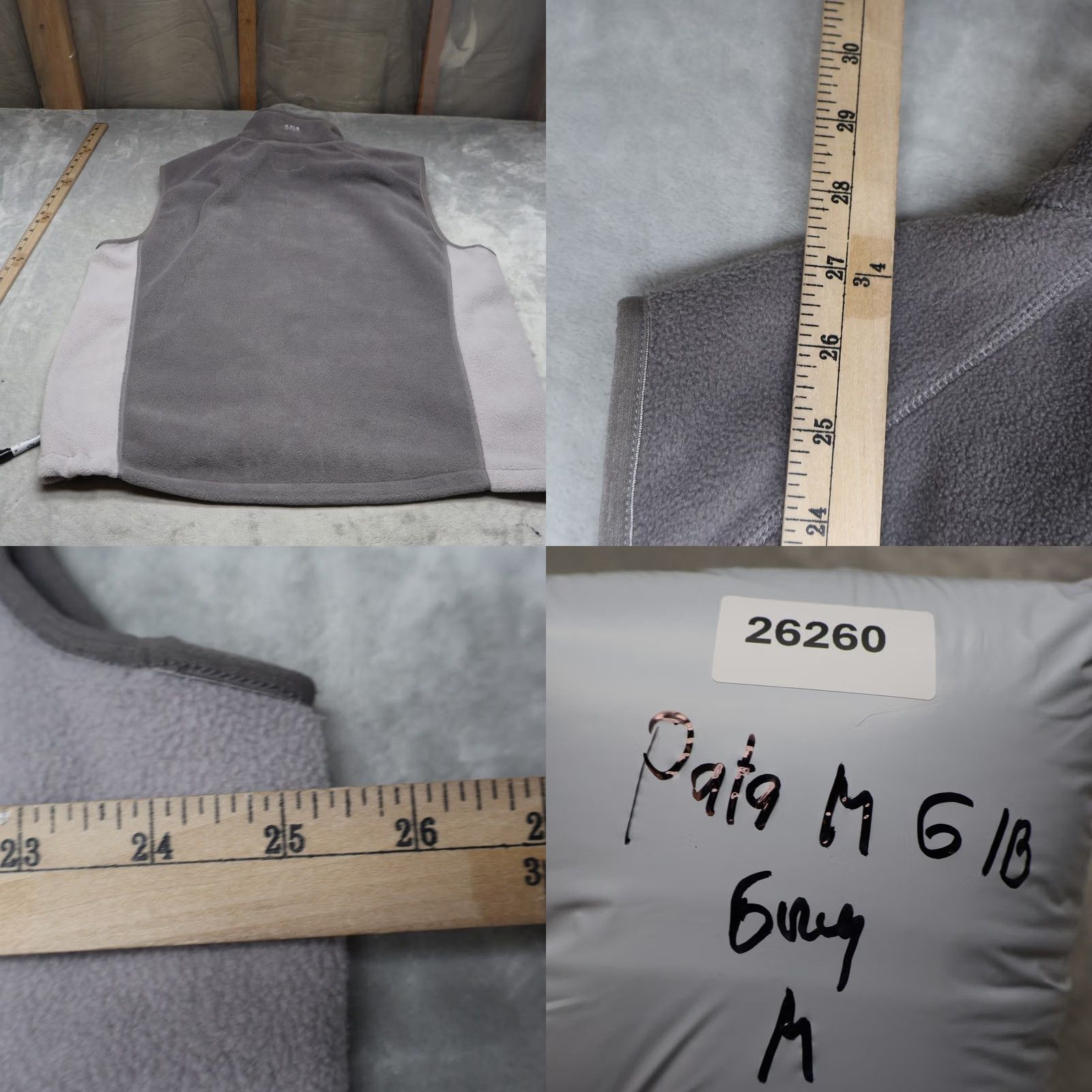 Helly Hansen Helly Hansen Vest Mens XL Grey Sherpa Fleece Full Zip Layering Outdoor Hiking Size US XL / EU 56 / 4 - 8 Thumbnail