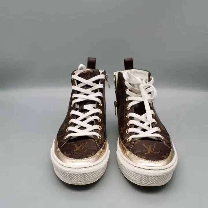 Louis Vuitton Louis Vuitton Stellar Monogram High-Top Sneakers -2508 Size US 6.5 / EU 39-40 - 1 Thumbnail