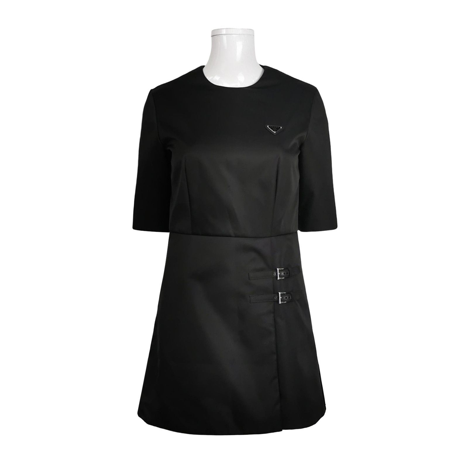 Prada Prada Re-Nylon Logo Plaque Mini Dress 38 Size XS / US 0-2 / IT 36-38 - 1 Thumbnail