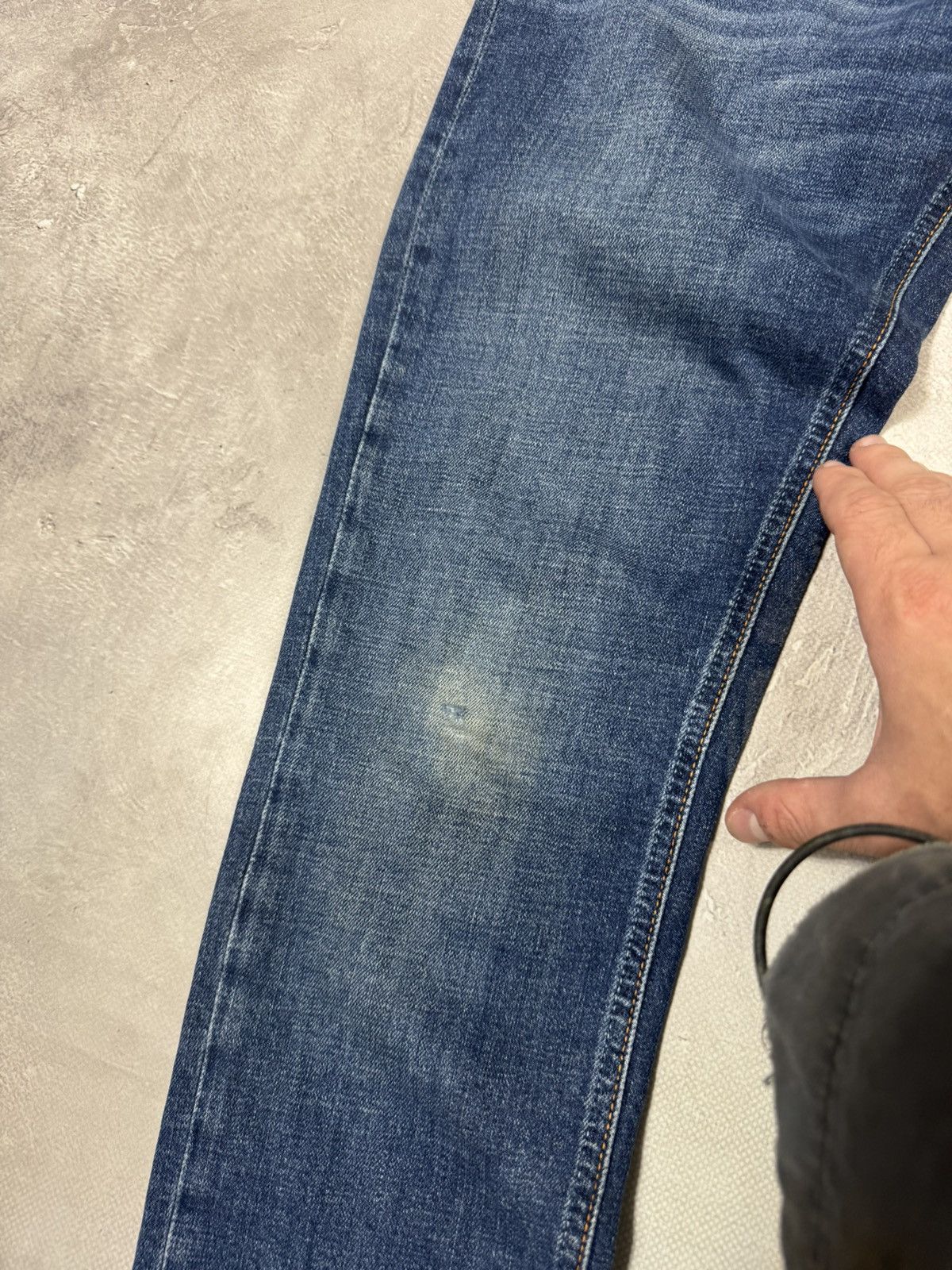 Nudie Jeans Nidie Jeans Skini Lin Distressed Pants Size US 32 / EU 48 - 13 Thumbnail